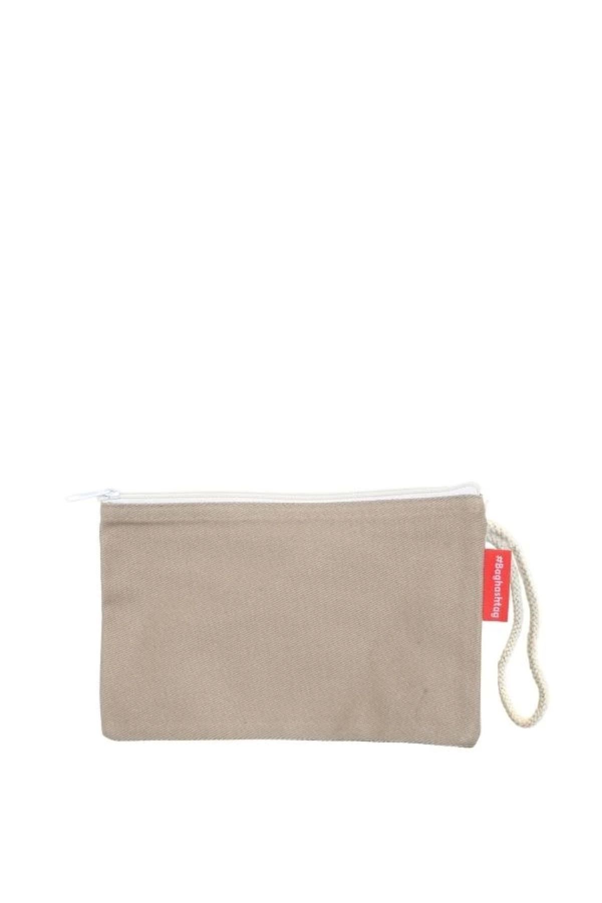 Angoravi Baghashtag Bej Clutch Bez Çanta