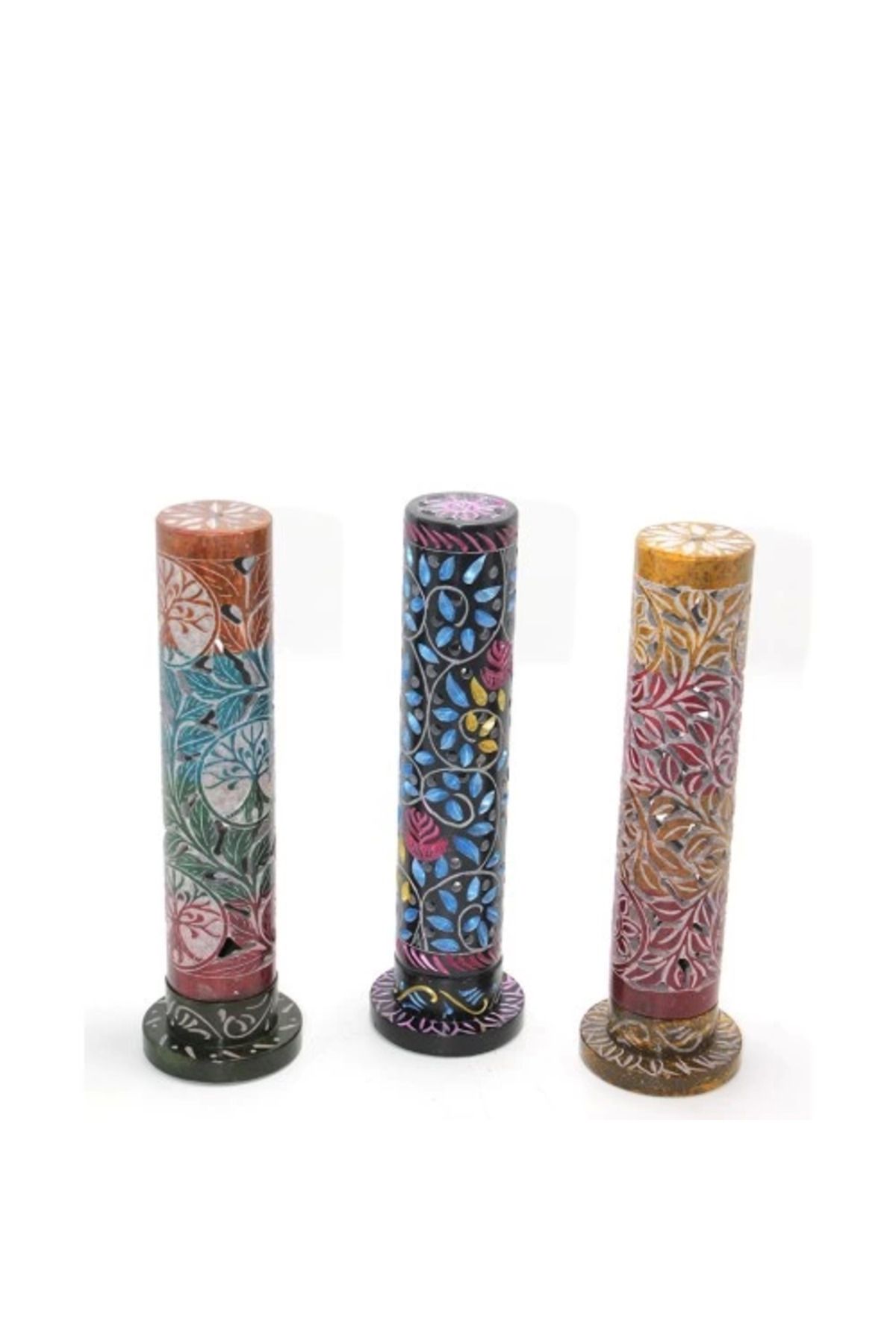 MELFSHOP Obsidian Taşı İşlemeli Kule Tütsülük Model 1