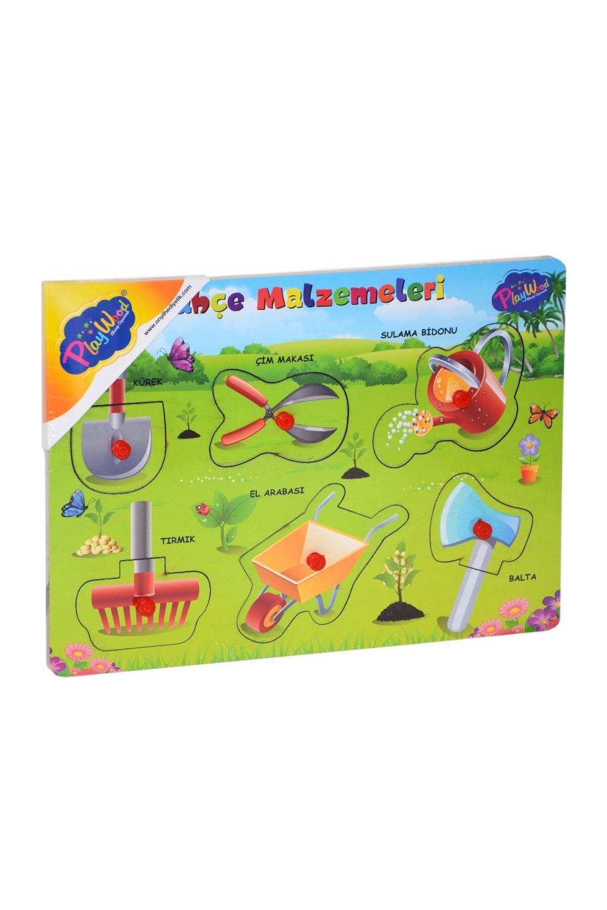 sinerjim Ahşap Tutmalı Bahçe Malzemeleri Puzzle