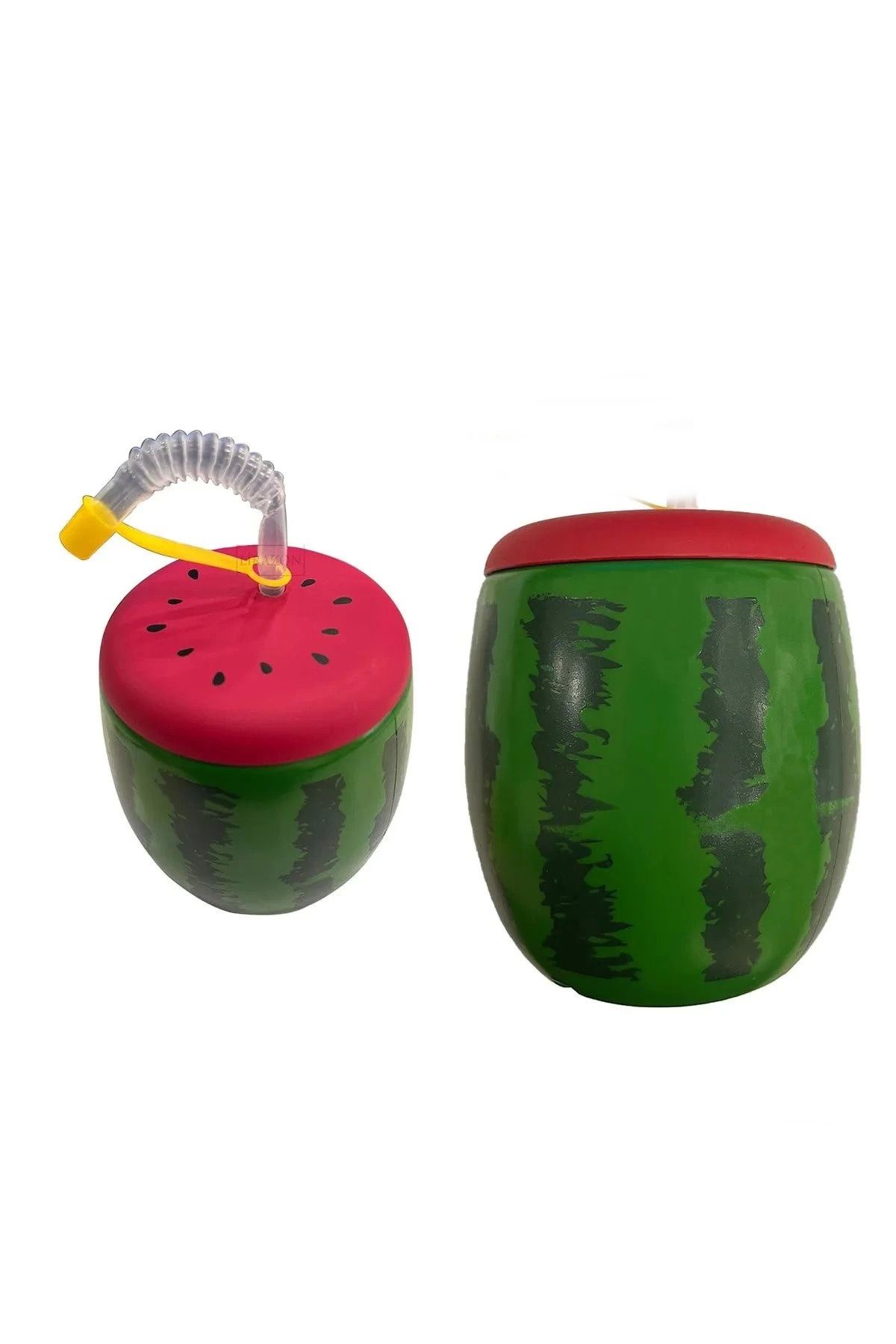 Angoravi Karpuz Tasarımlı Pipetli Suluk 900 ML (336336)