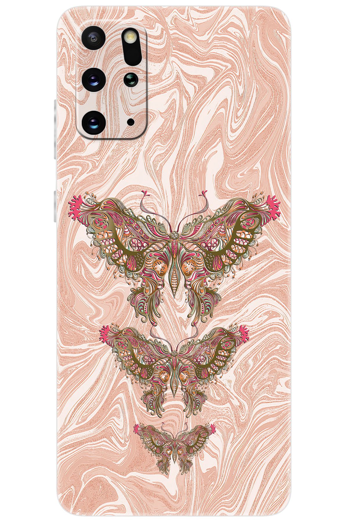 Ceppare Samsung Galaxy S20 PLUS (SM-G985F) Uyumlu Kılıf Desen Baskı Silikon Kelebek Resim STK:552 CP-RAdUKx1