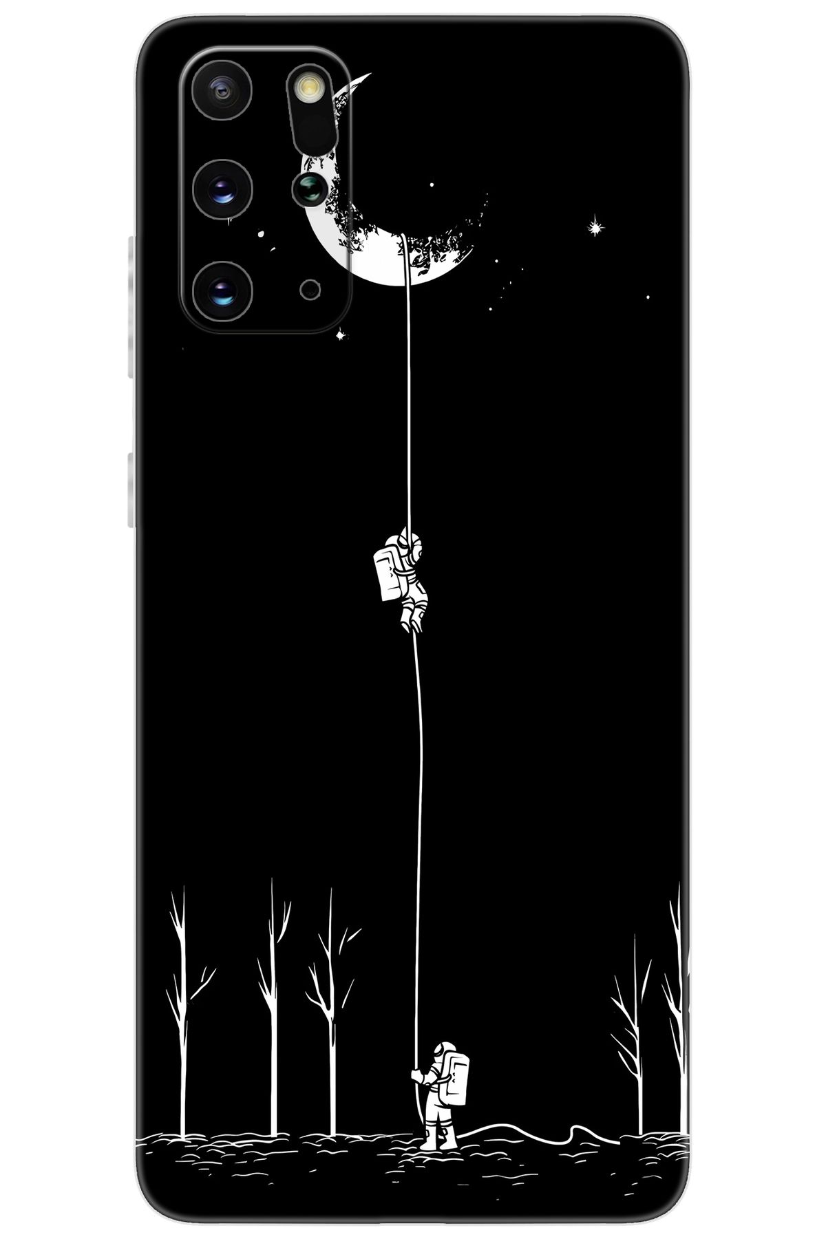 Ceppare Samsung Galaxy S20 PLUS (SM-G985F) Uyumlu Kılıf Desenli Silikon Astronot Serisi STK:1006 CP-tcR3vll