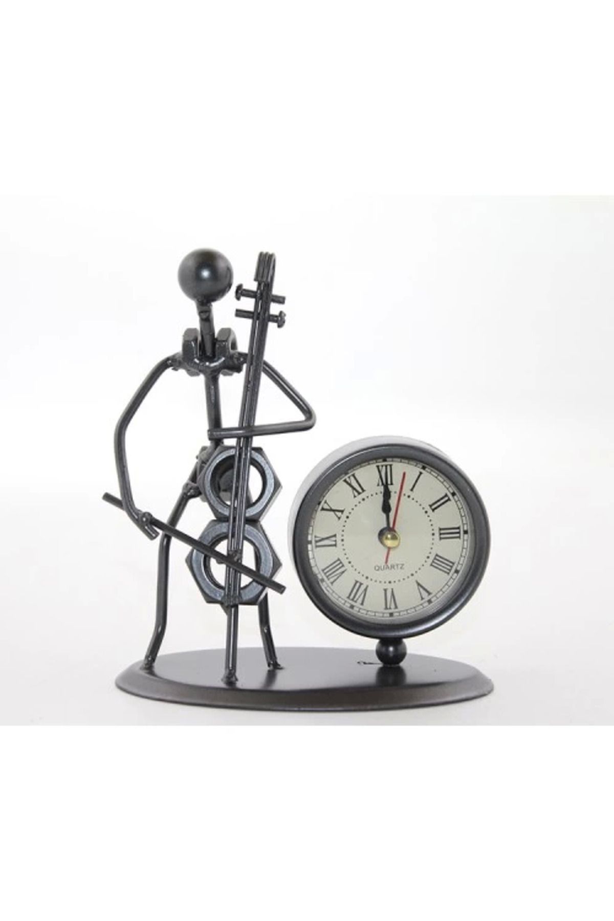 ÖYKÜ VE YİĞİT Metal Müzisyen Saat Model 4
