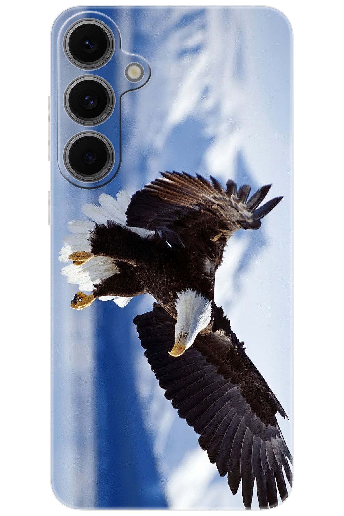 Ceppare Samsung Galaxy S24 FE (SM-S721B) Uyumlu Kılıf Desen Baskılı Silikon Kartal STK:183 CP-dCKPzqG