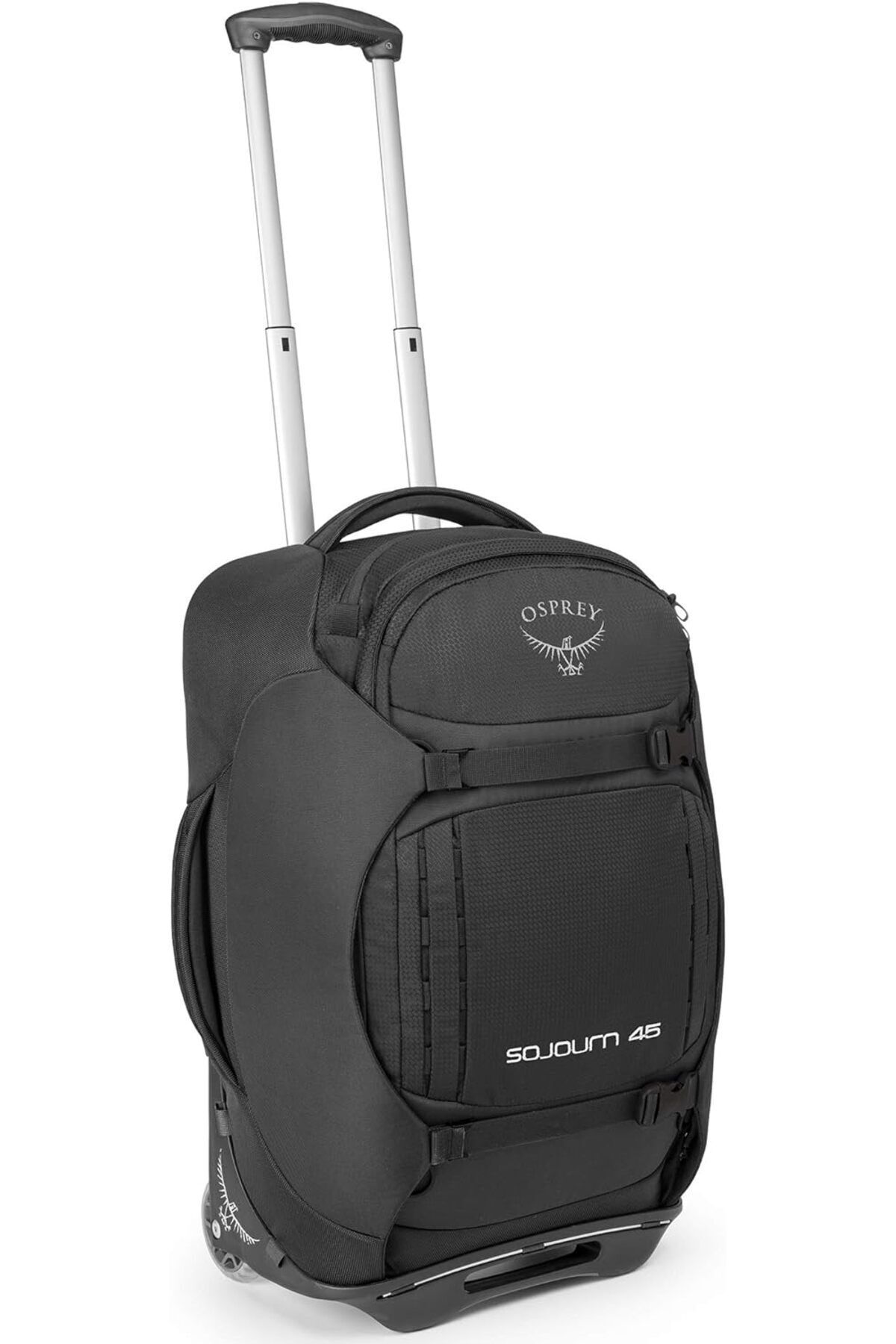 Osprey Sojourn 45L Tekerlekli Seyahat Çantası Flash Black, Konforlu Taşıma, Dayanıklı Tasarım