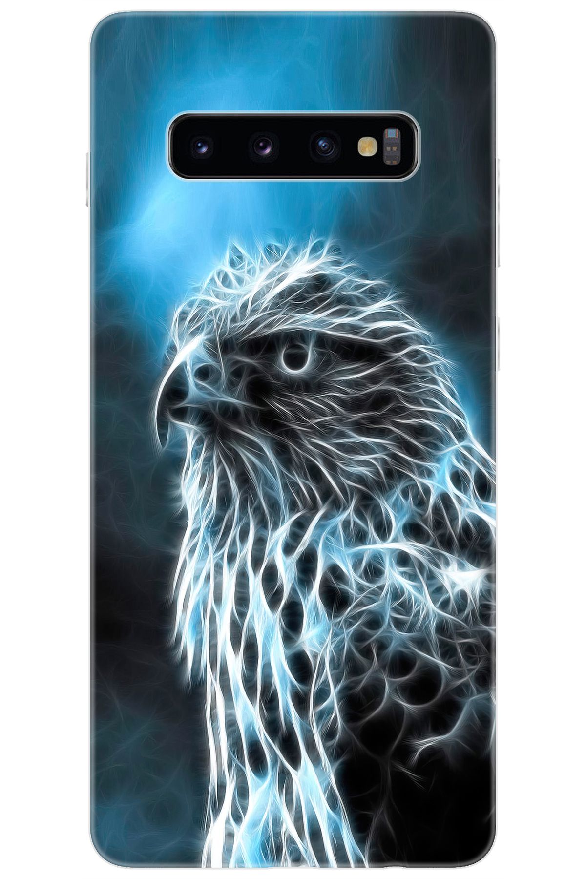 Ceppare Samsung Galaxy S10 PLUS (SM-G975F) Uyumlu Kılıf Desen Baskılı Silikon Şahin STK:196 CP-8eoaav9