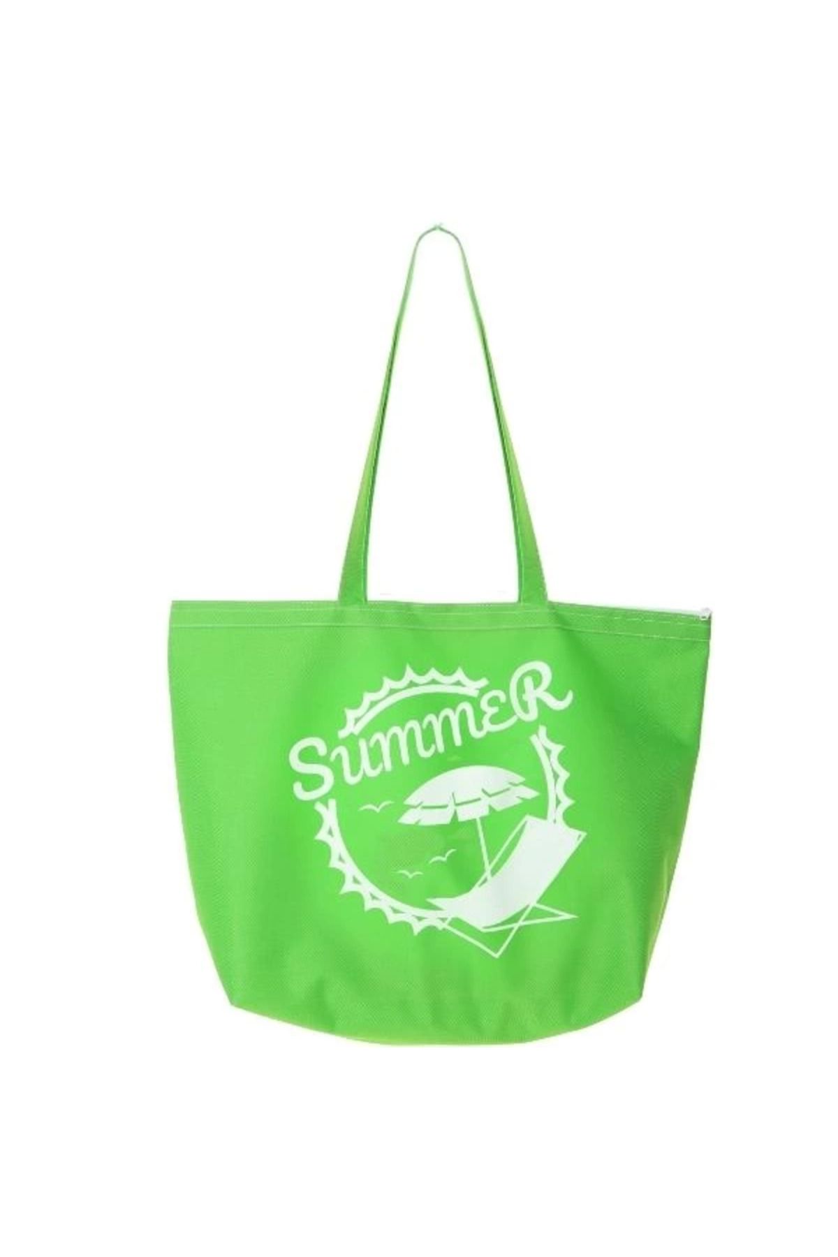 hayalimsah Summer Beach Bag Plaj Çantası Yeşil