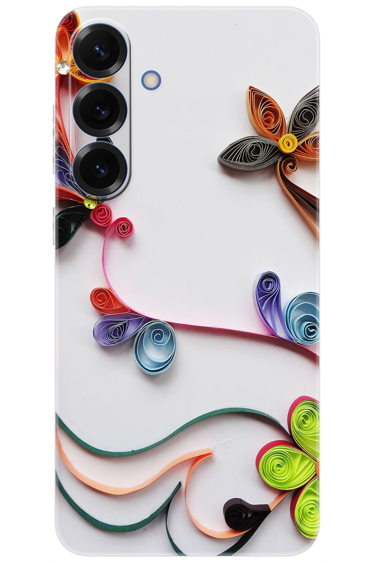 Ceppare Samsung Galaxy S25 PLUS (SM-S936B) Uyumlu Kılıf Desen Baskılı Silikon Çiçek Desen STK:220 CP-FmenCJo