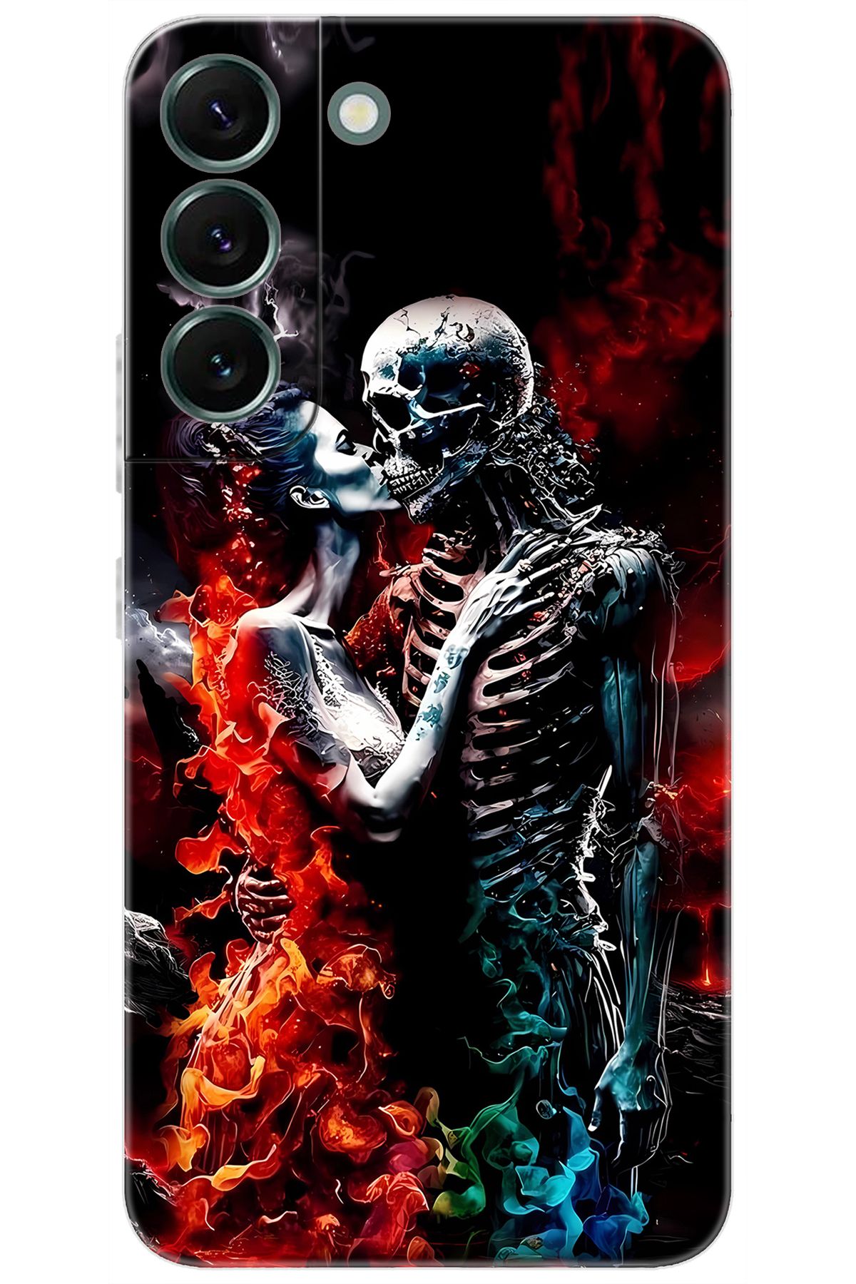 Ceppare Samsung Galaxy S22 PLUS (SM-S906E) Uyumlu Kılıf Desenli Silikon İskelet Aşıklar STK:666 CP-lQ1QFJe