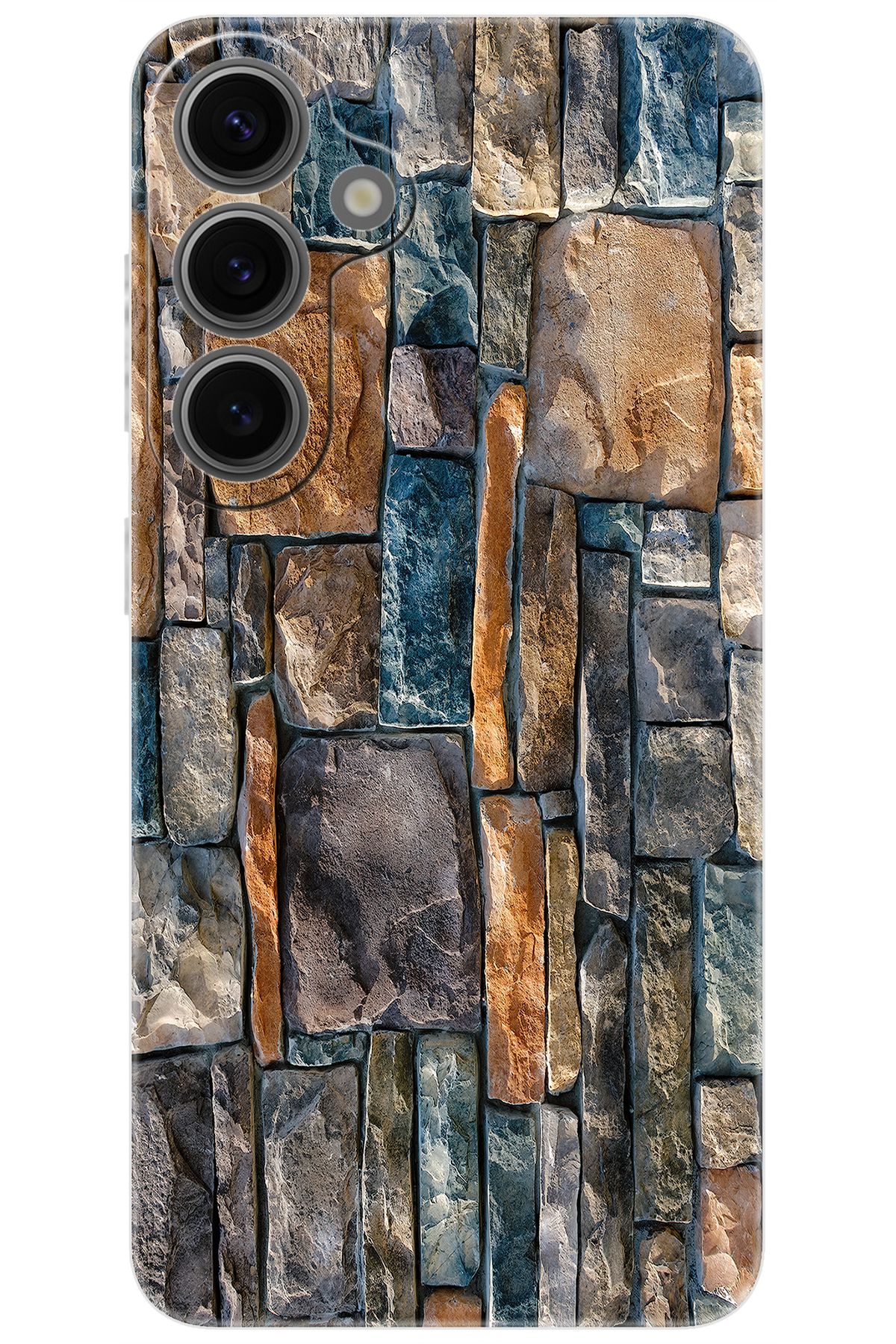 Ceppare Samsung Galaxy S24 PLUS (SM-S926B) Uyumlu Kılıf Desen Baskılı Silikon Taş Duvar STK:233 CP-rgpjcLO