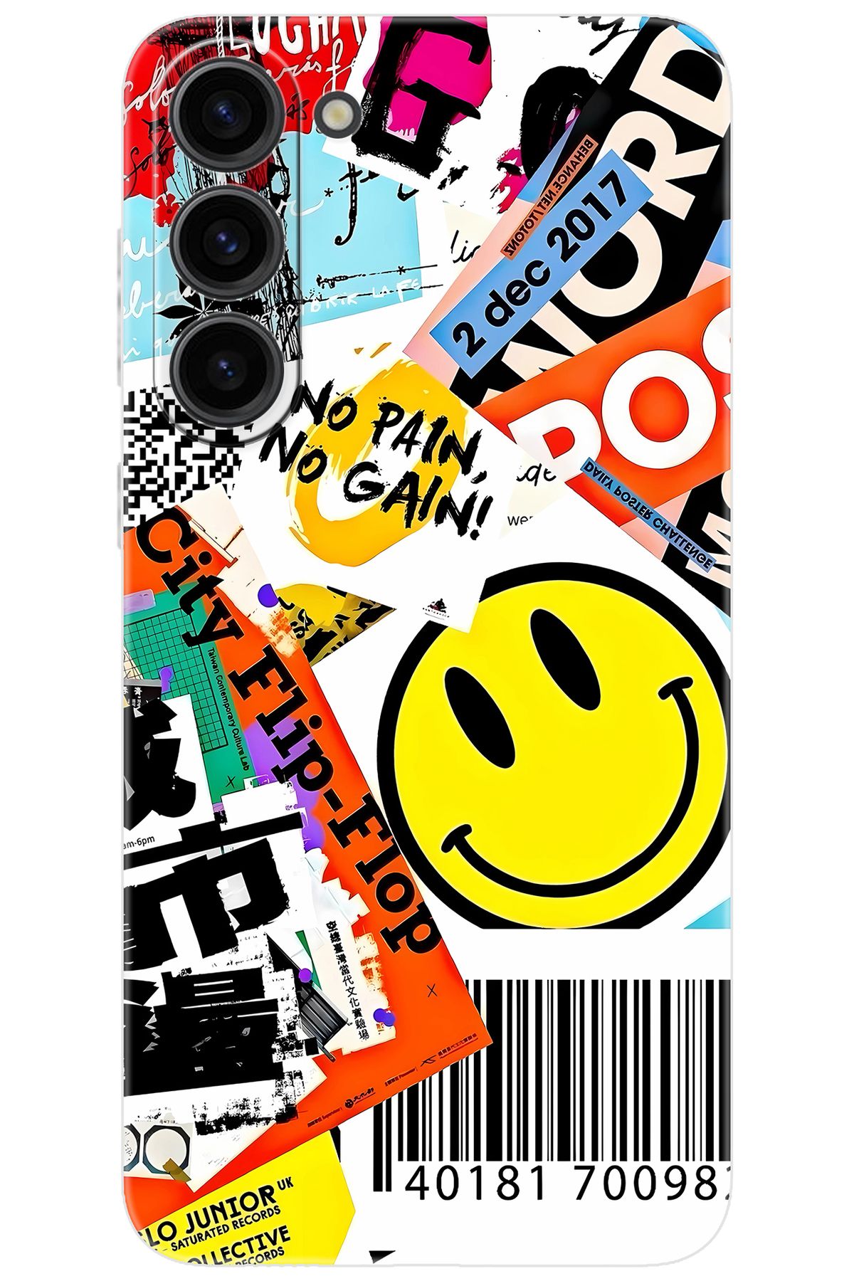 Ceppare Samsung Galaxy S23 PLUS (SM-S916B) Uyumlu Kılıf Desenli Silikon No Pain No Gain STK:694 CP-RrqHEXO