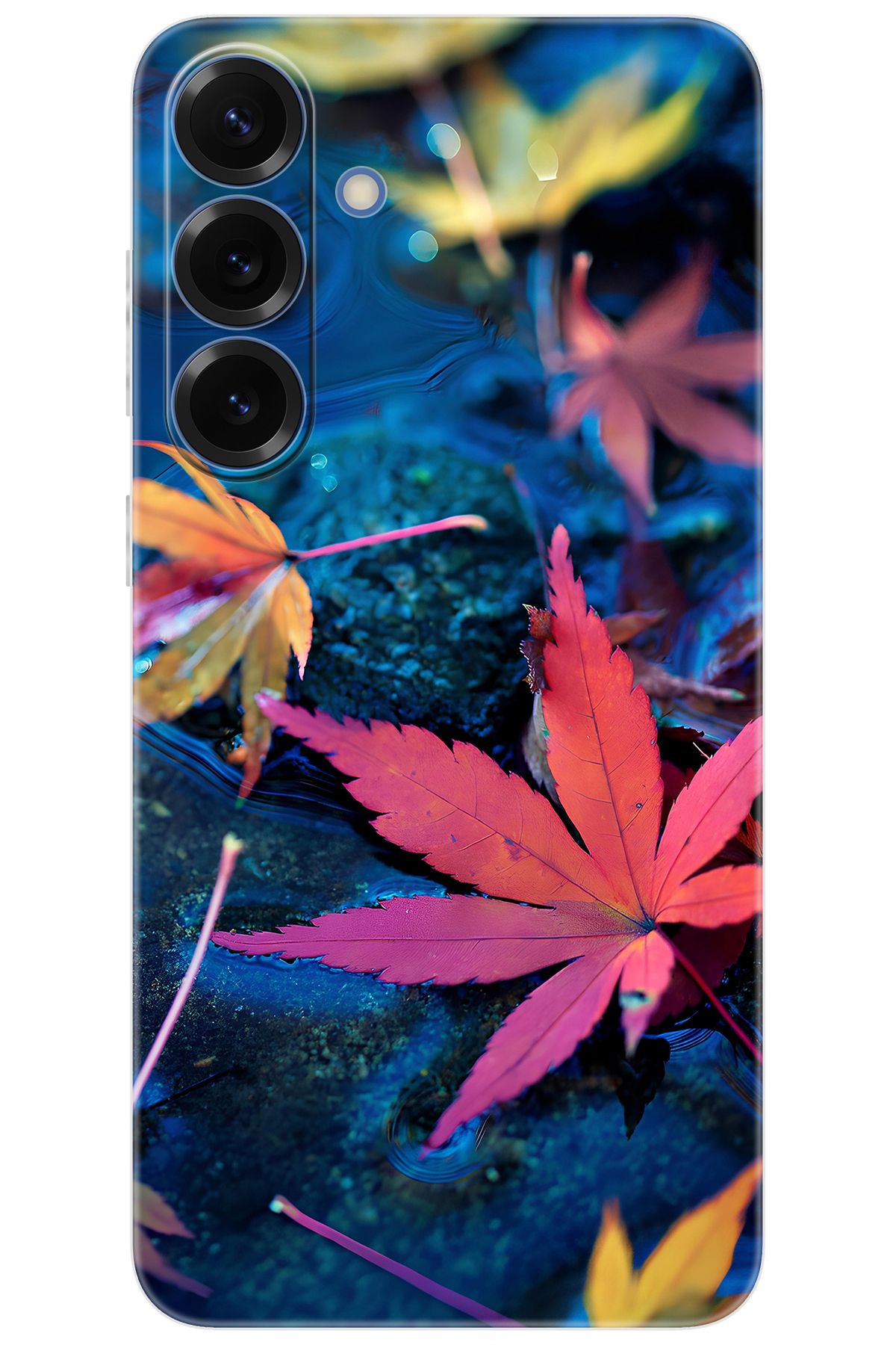 Ceppare Samsung Galaxy S25 PLUS (SM-S936B) Uyumlu Kılıf Desen Baskılı Silikon Yapraklar STK:702 CP-7KCRIbE