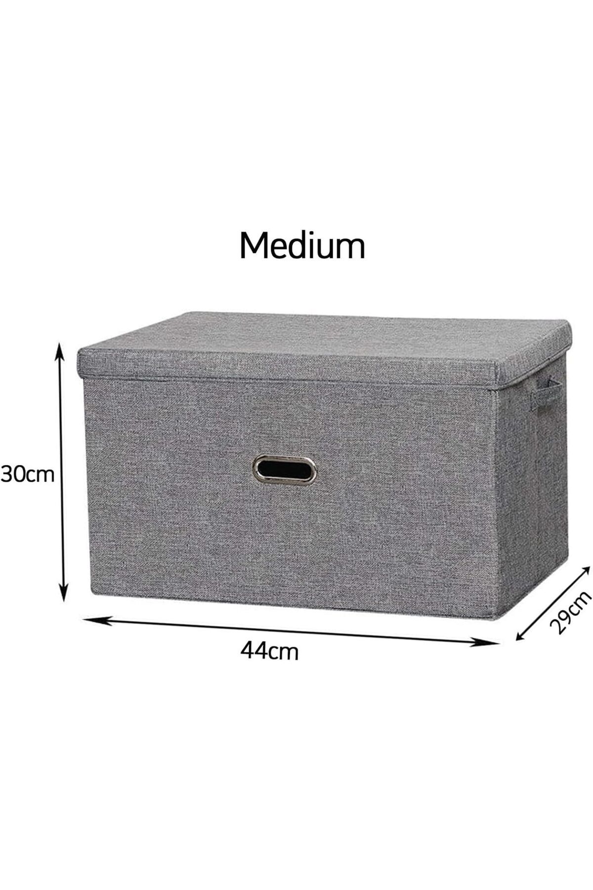 Generic-Bolivia's Collapsible Storage Box, Foldable Design with Removable Lids and Handles, Washable Fabric 5
