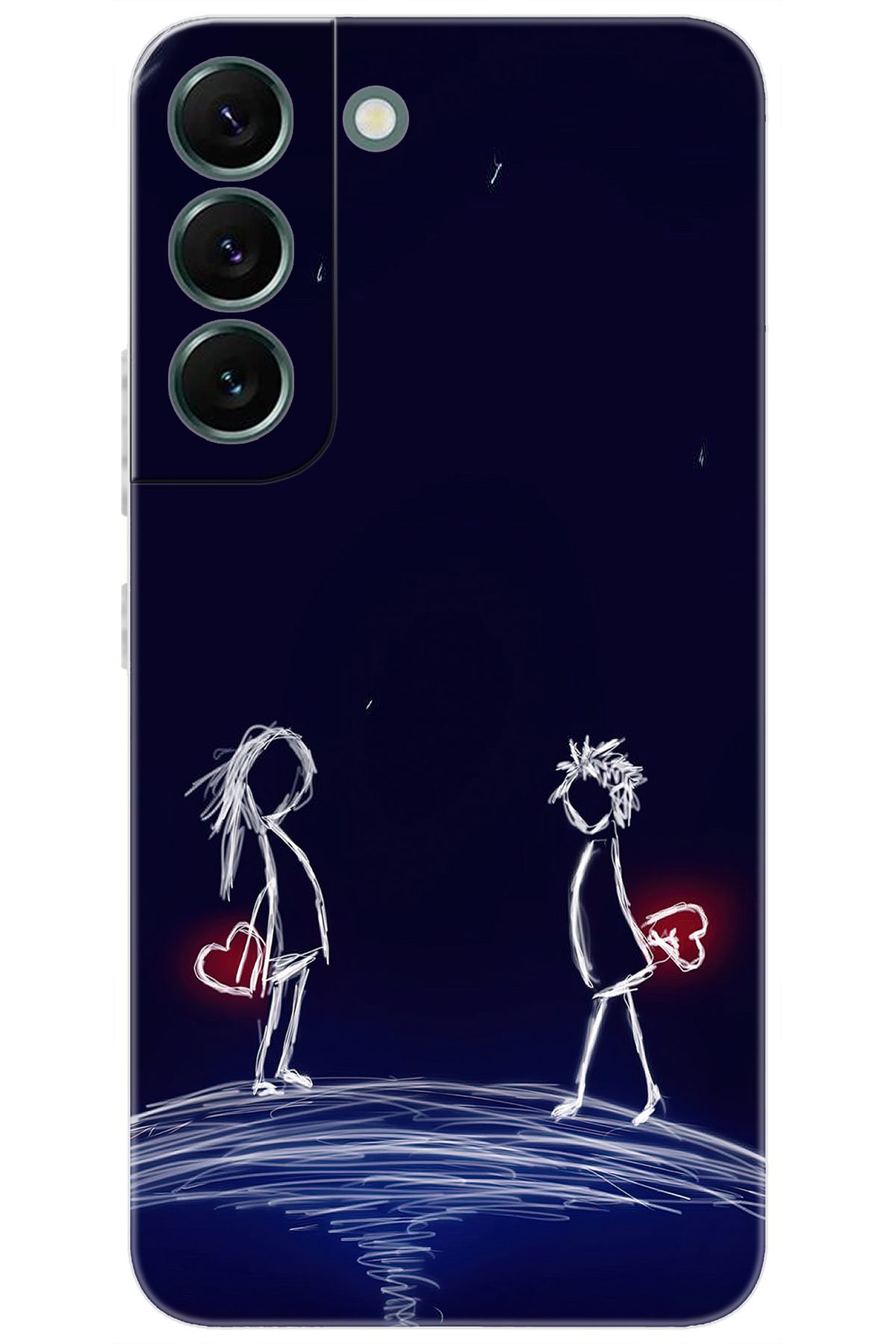 Ceppare Samsung Galaxy S22 PLUS (SM-S906E) Uyumlu Kılıf Desen Baskılı Silikon Aşk Tasarım STK:306 CP-8JK0dfo