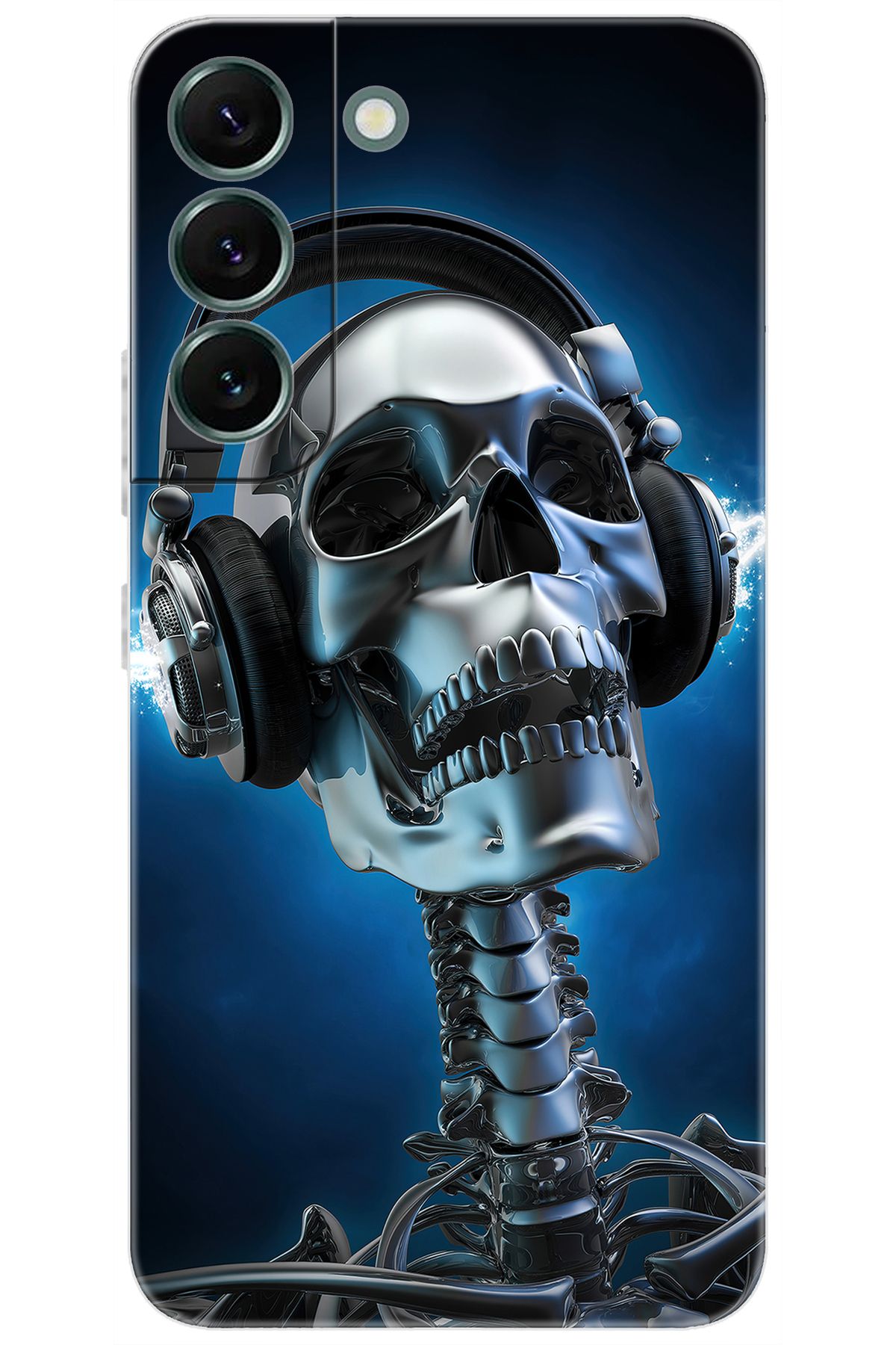 Ceppare Samsung Galaxy S22 PLUS (SM-S906E) Uyumlu Kılıf Desen Baskı Silikon Metal İskelet STK:141 CP-MzThrk4