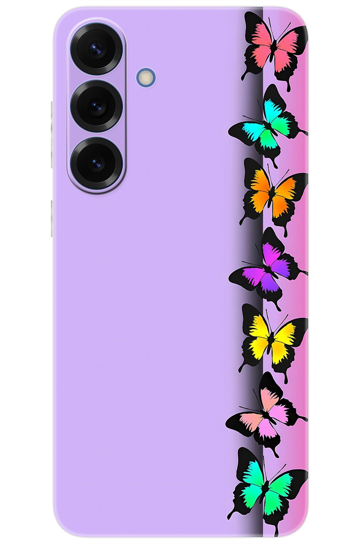 Ceppare Samsung Galaxy S25 PLUS (SM-S936B) Uyumlu Kılıf Desen Baskılı Silikon Kelebek STK:671 CP-xru5ANo
