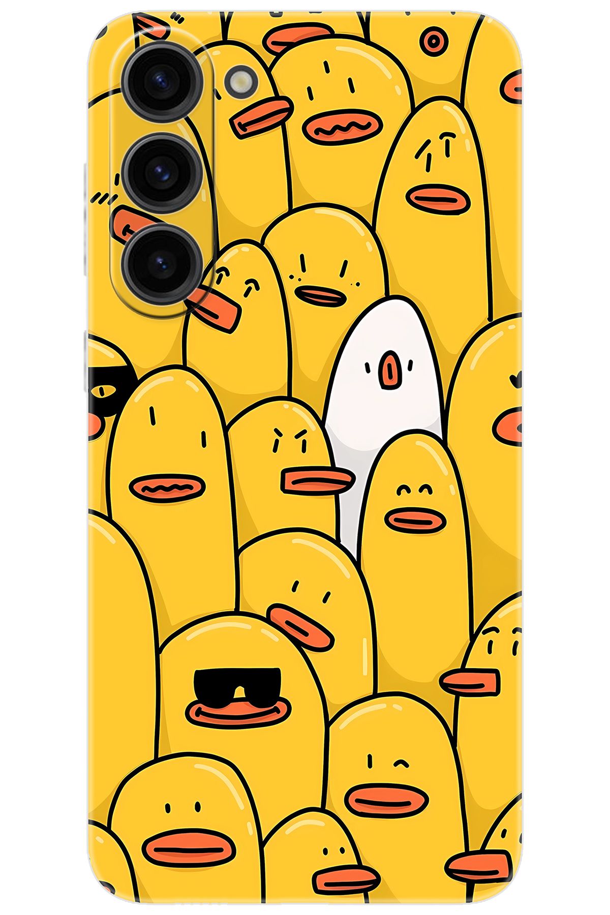 Ceppare Samsung Galaxy S23 PLUS (SM-S916B) Uyumlu Kılıf Desen Baskılı Silikon Cool Ördek STK:650 CP-vElWr3I