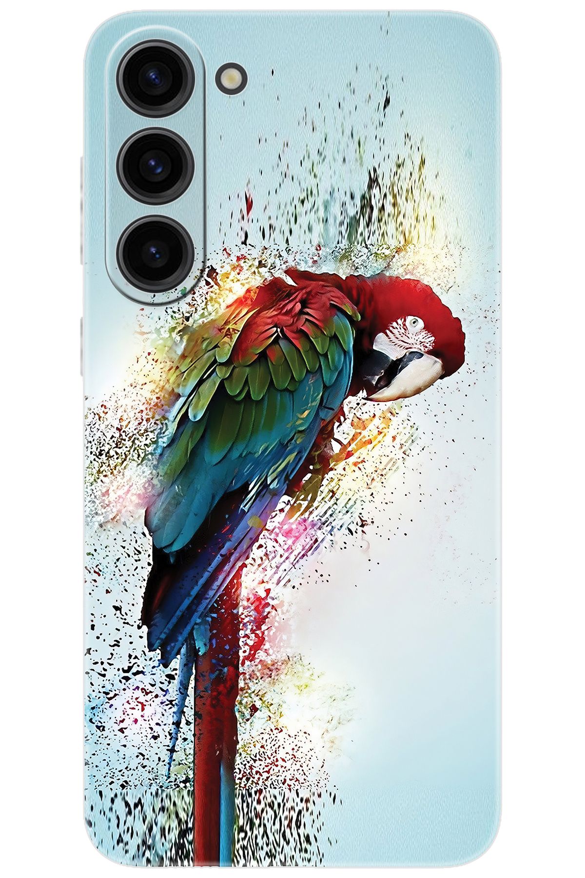 Ceppare Samsung Galaxy S23 PLUS (SM-S916B) Uyumlu Kılıf Desen Baskılı Silikon Papağan STK:562 CP-oJP4Dbj