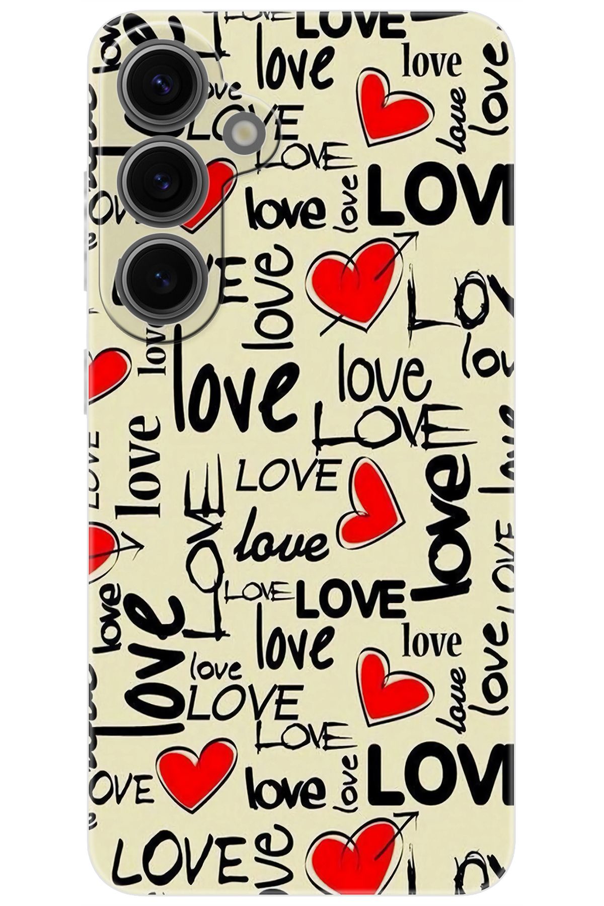 Ceppare Samsung Galaxy S24 PLUS (SM-S926B) Uyumlu Kılıf Desen Baskılı Silikon Love Serisi STK:728 CP-F9EUpnt
