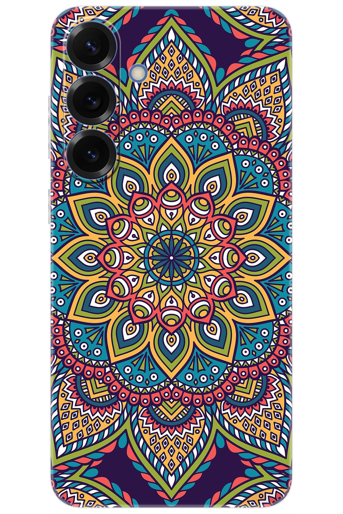 Ceppare Samsung Galaxy S25 PLUS (SM-S936B) Uyumlu Kılıf Silikon Mandala Vektör Tasarım STK:502 CP-EstKz47