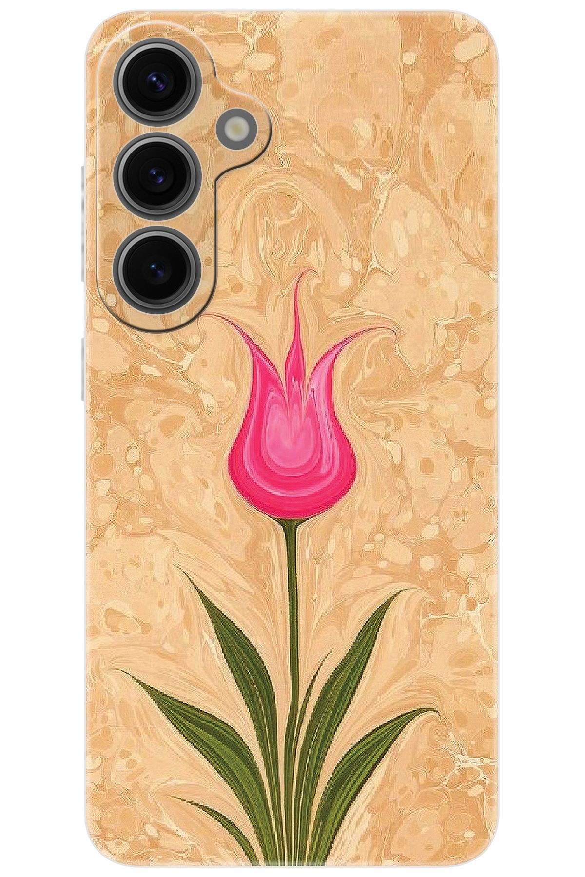 Ceppare Samsung Galaxy S24 PLUS (SM-S926B) Uyumlu Kılıf Desen Baskı Silikon Lale Tasarım STK:544 CP-kaAvlhR