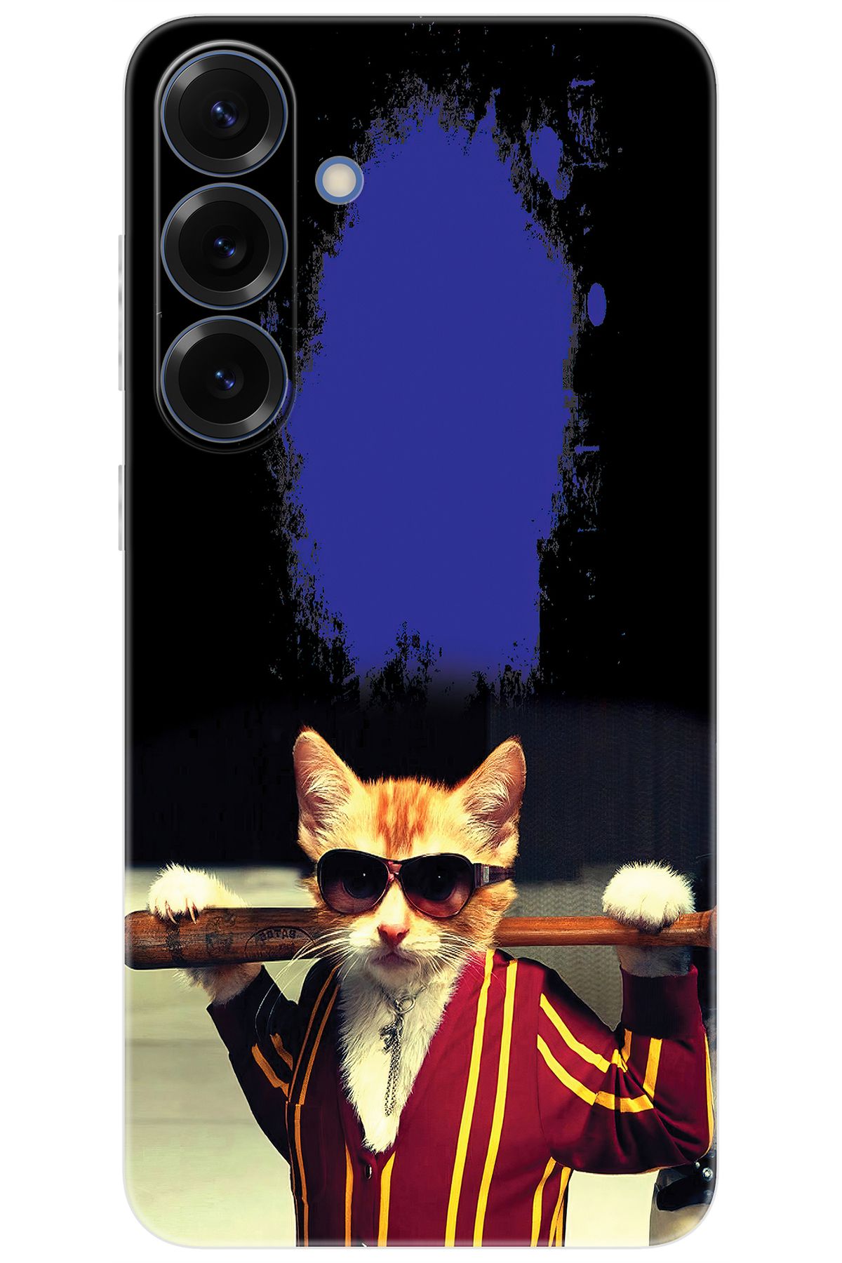 Ceppare Samsung Galaxy S25 PLUS (SM-S936B) Uyumlu Kılıf Desen Baskılı Silikon Artist Kedi STK:481 CP-tFSgUob