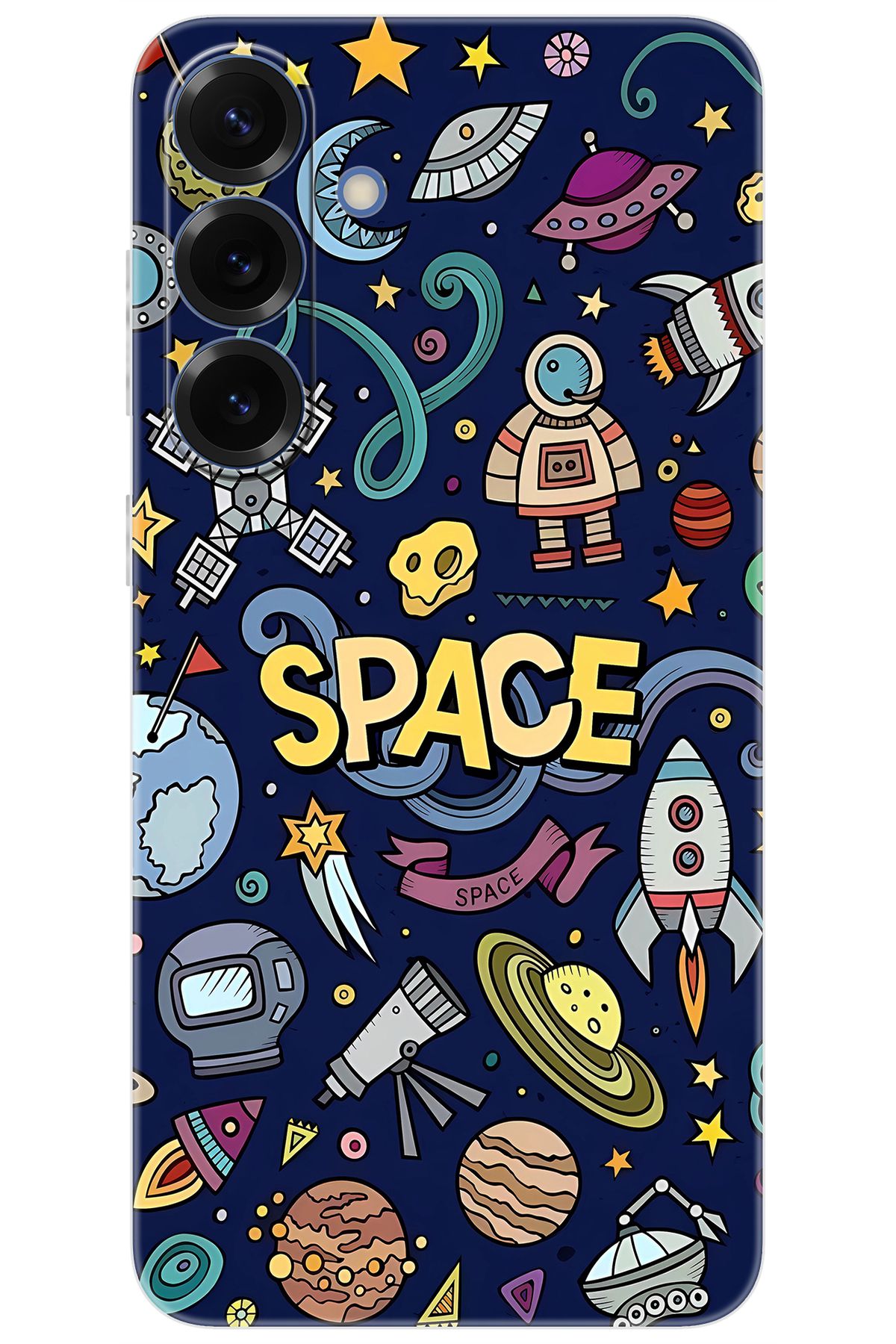 Ceppare Samsung Galaxy S25 PLUS (SM-S936B) Uyumlu Kılıf Desen Baskılı Silikon Space STK:623 CP-rsOqzmg