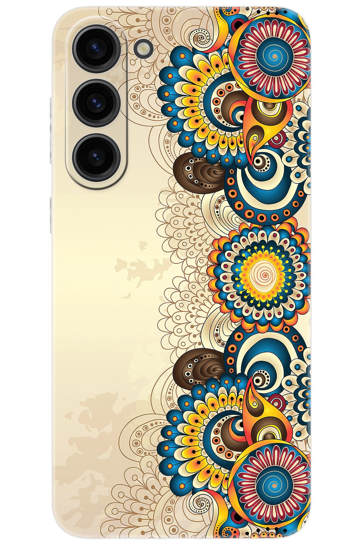 Ceppare Samsung Galaxy S23 PLUS (SM-S916B) Uyumlu Kılıf Silikon Dekoratif Çiçek Tasarım STK:531 CP-kDQrt5N