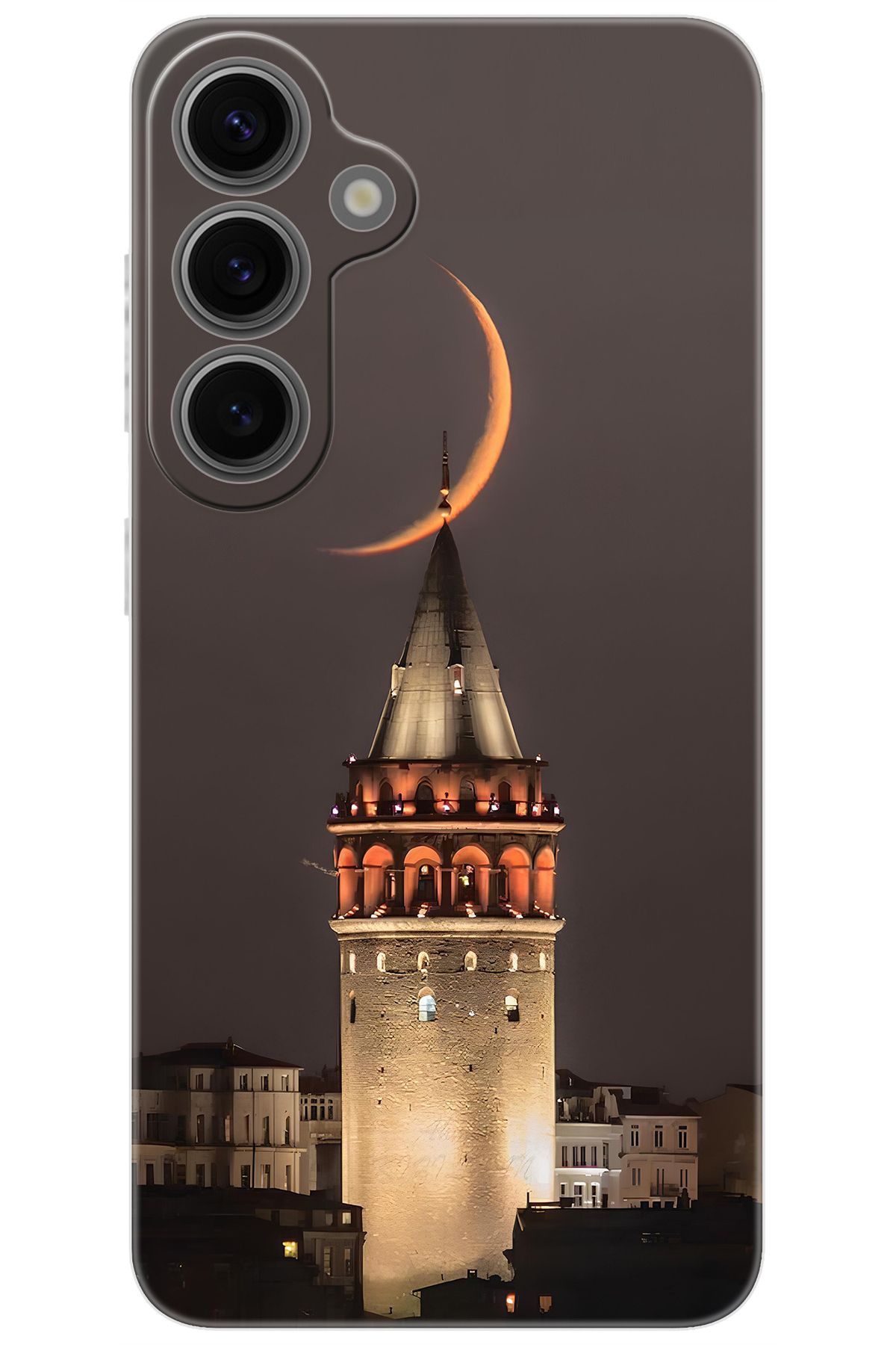 Ceppare Samsung Galaxy S24 PLUS (SM-S926B) Uyumlu Kılıf Desen Baskı Silikon Galata Kulesi STK:673 CP-FRLvd3d