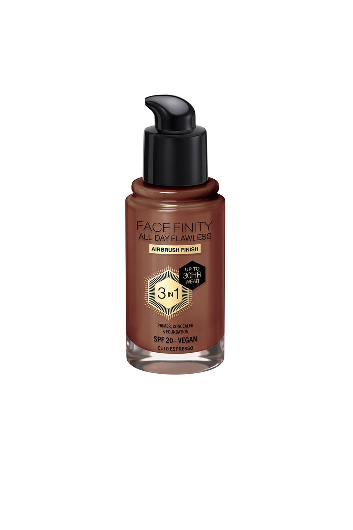 Max Factor-Facefinity All Day Flawless 3 In 1 Foundation #c110-espresso Max Factor 30 ml 1