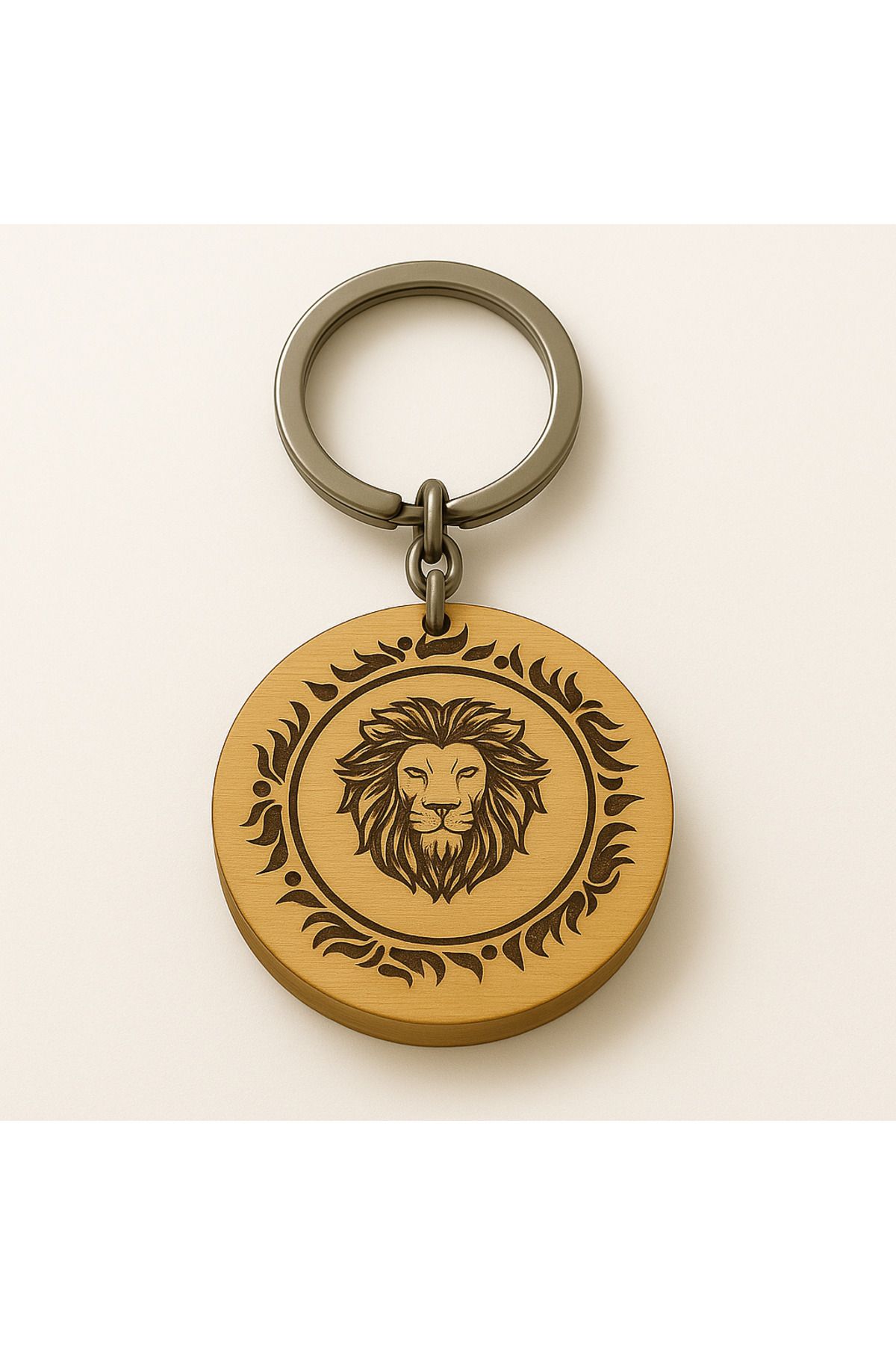 MSMETICARET Burç Anahtarlık – |12 Zodyak Sembolü | Ahşap Çift Taraflı Lazer Gravürlü| Zodiac Keychain
