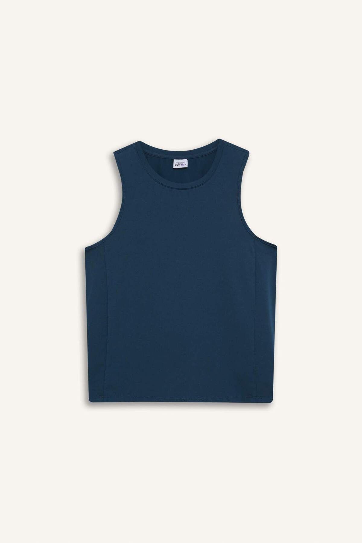 DeFacto DeFactoFit Slim Fit Dar Kesim Basic Düz Bisiklet Yaka Sporcu Atlet F3265AX25SM