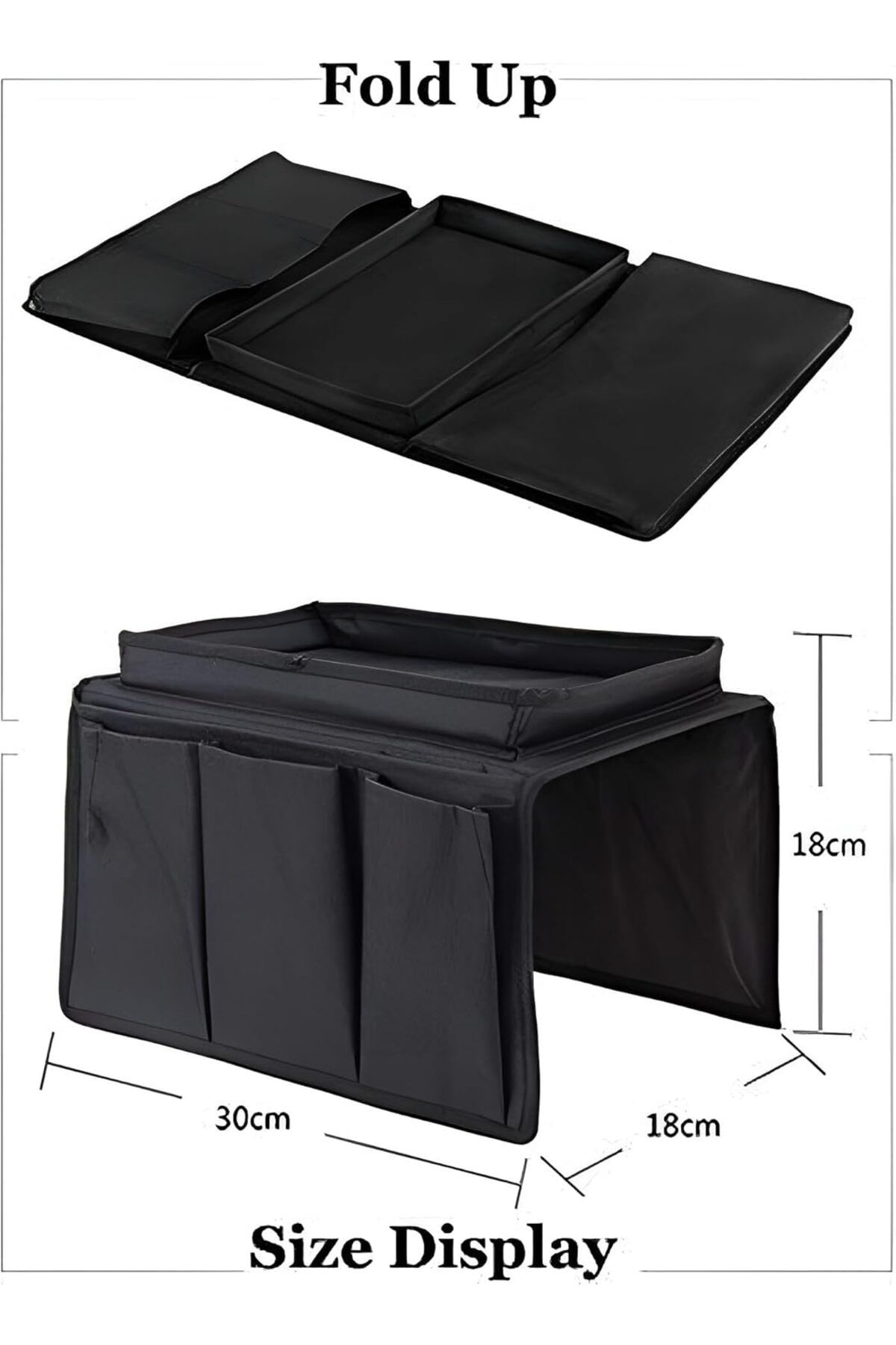 Generic-X spring Couch Armrest Organizer, 30x18x18cm Large Capacity Storage Box with No-Slip Backing and 5 7