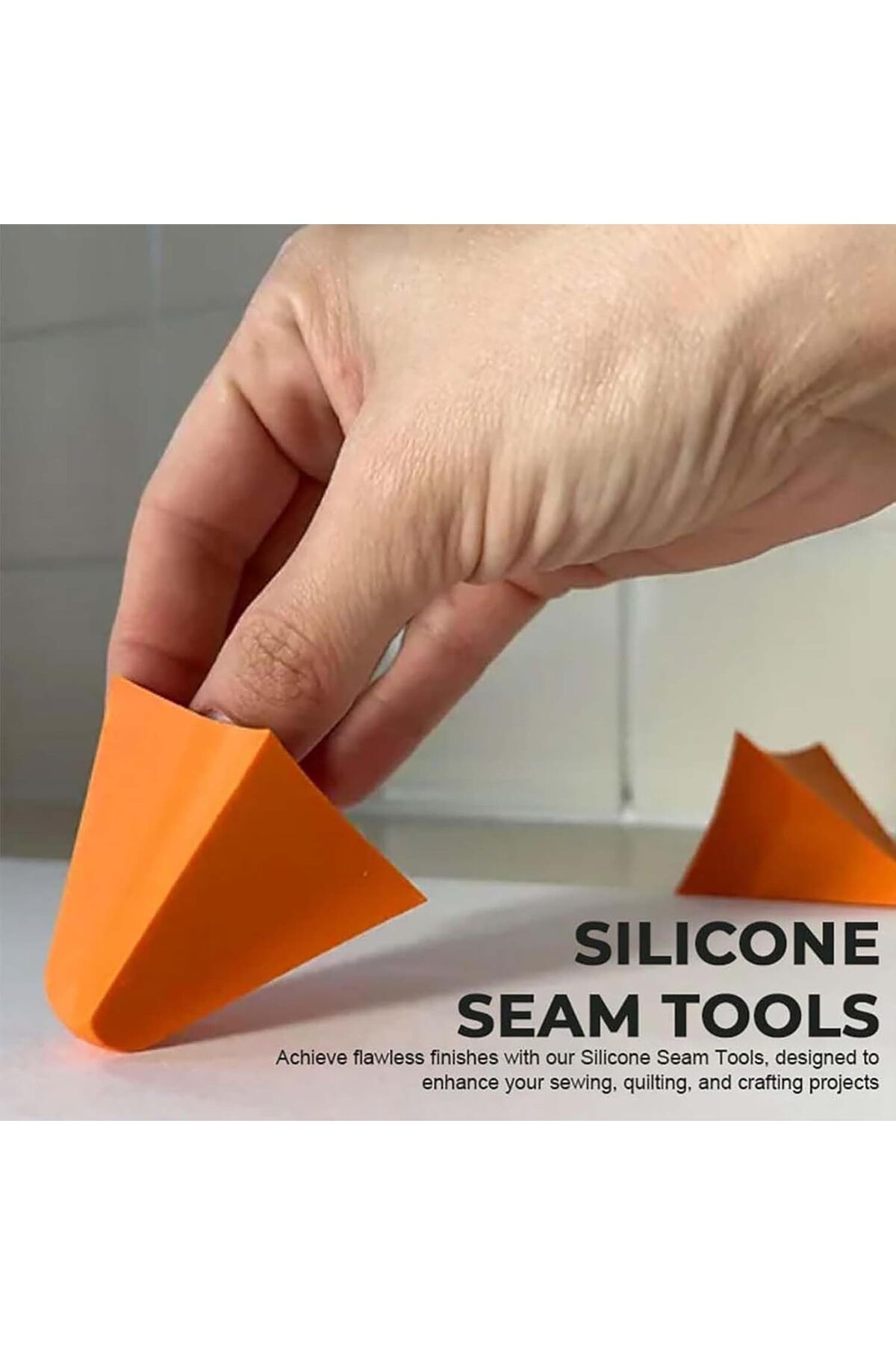 Generic-2 Sets of Silicone Seam Tools, Portable Adhesive Residue Scraper with 4/6/10/16mm Nozzle for Bathro 3