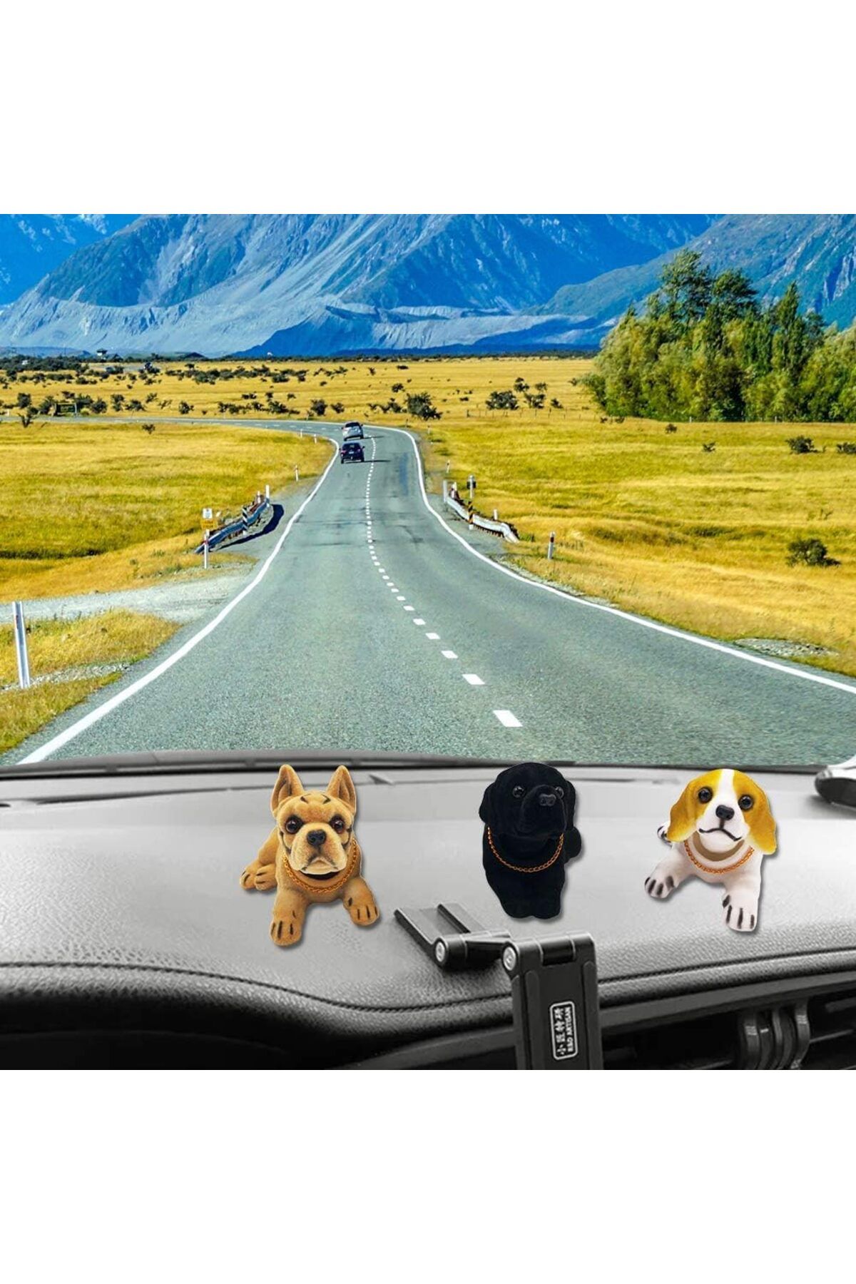 Generic-KASTWAVE Bobble Head Boxer - Car Dashboard Decoration Nodding Dog Hood Ornament - Emulation Creativ 5