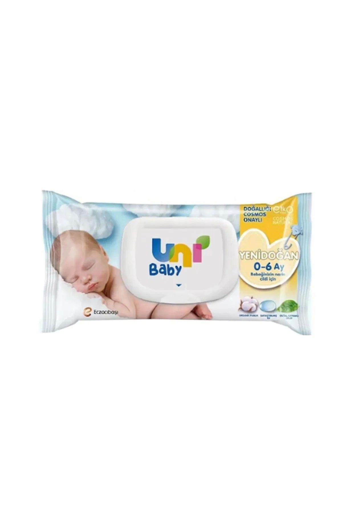 Uni Baby Yenidoğan Islak Havlu Mendil Tekli Paket 40'lı