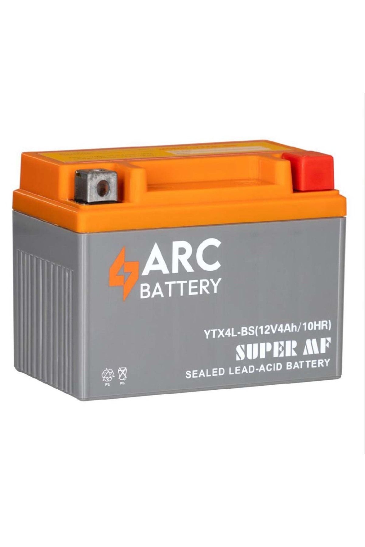 arc battery 12 Volt 4 Amper Yatay Motosiklet Aküsü Üretim Yılı:2025