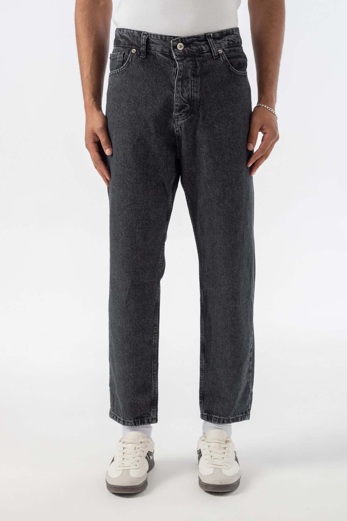 jaceyjace Boyfriend Jean Pantolon - Füme