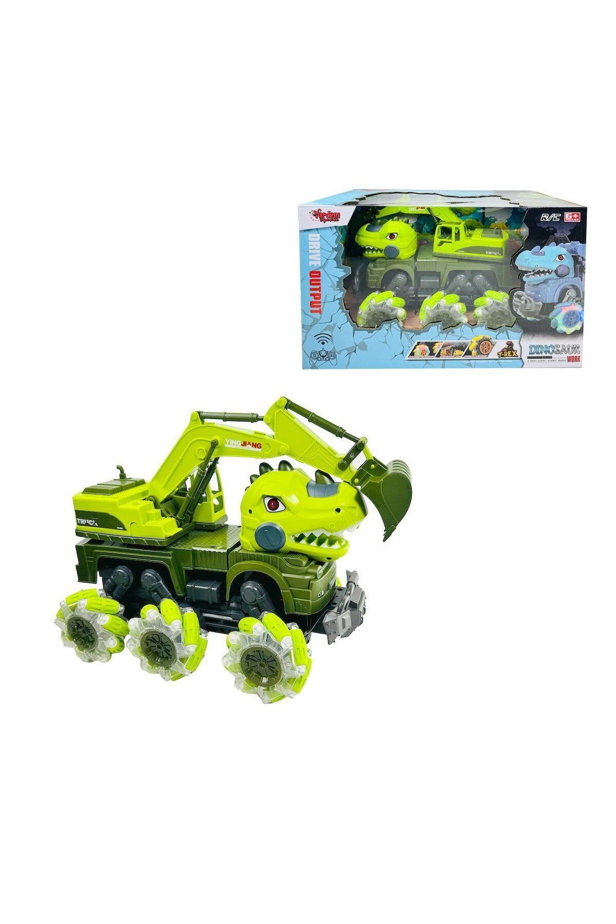 swilex YJ-078-2 1:14 Uzaktan Kumandalı 2.4G Dinozor Kamyon Kazıcı -Vardem