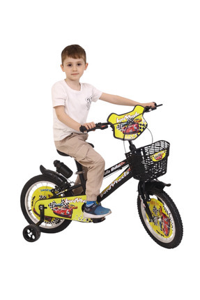 Let's Go Lord Wheeels Sepetli Çocuk Bisikleti Sarı 16 Jant Bisiklet