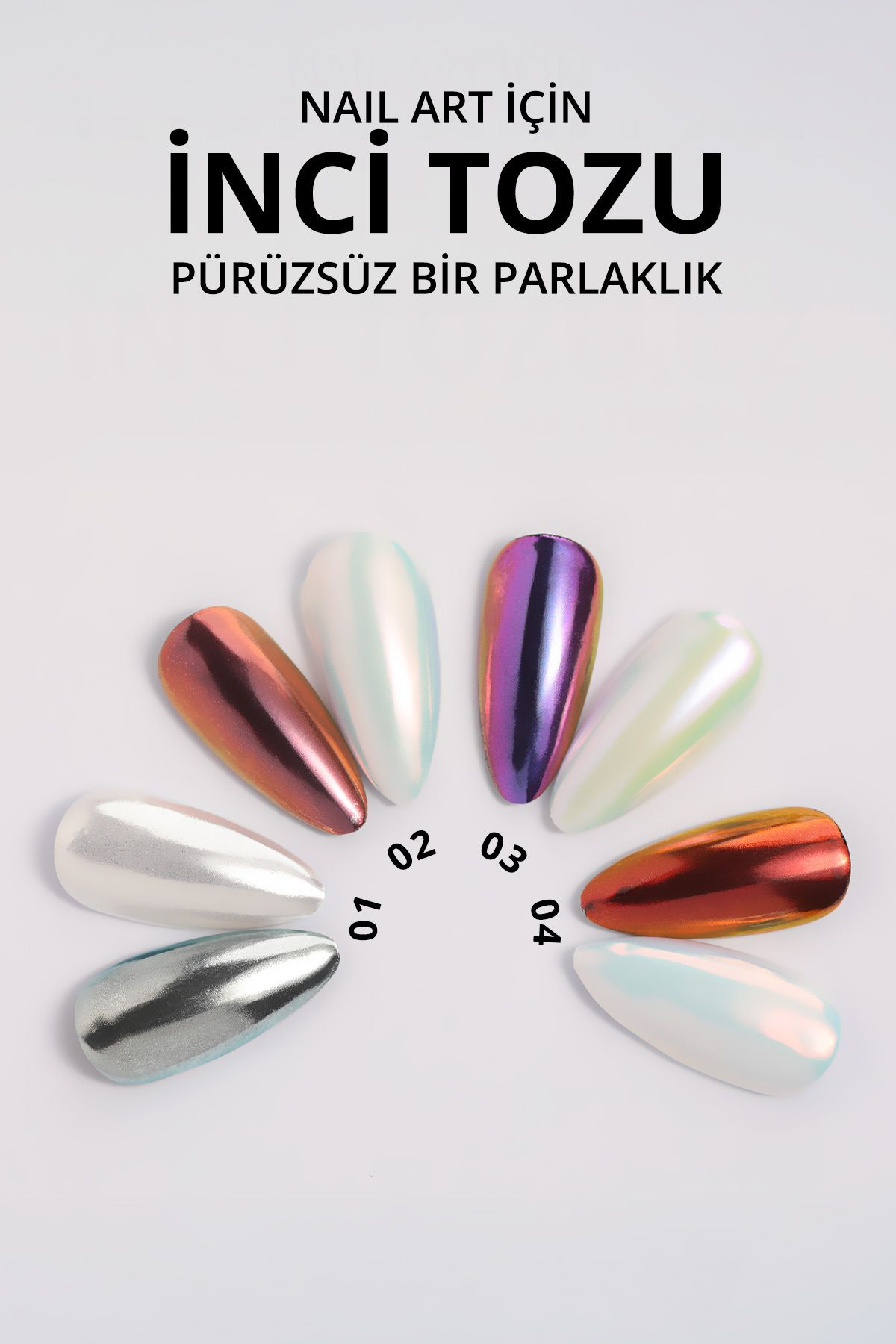MOMO professional Holografik Efektli Sıcak Şeffaf Turuncu İnci Tozu, Nail Art, Kalıcı Oje Tırnak Süsleme No.04