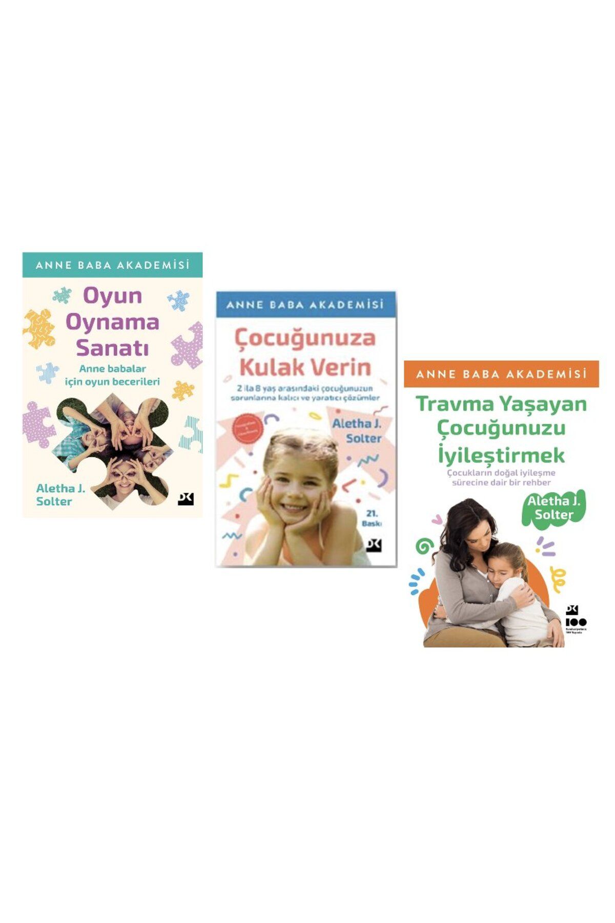 Can Yayınları oyun oynama sanati + cocugunuza kulak verin + travma yasamamis cocugunuzu iyilestirmek = 3 set