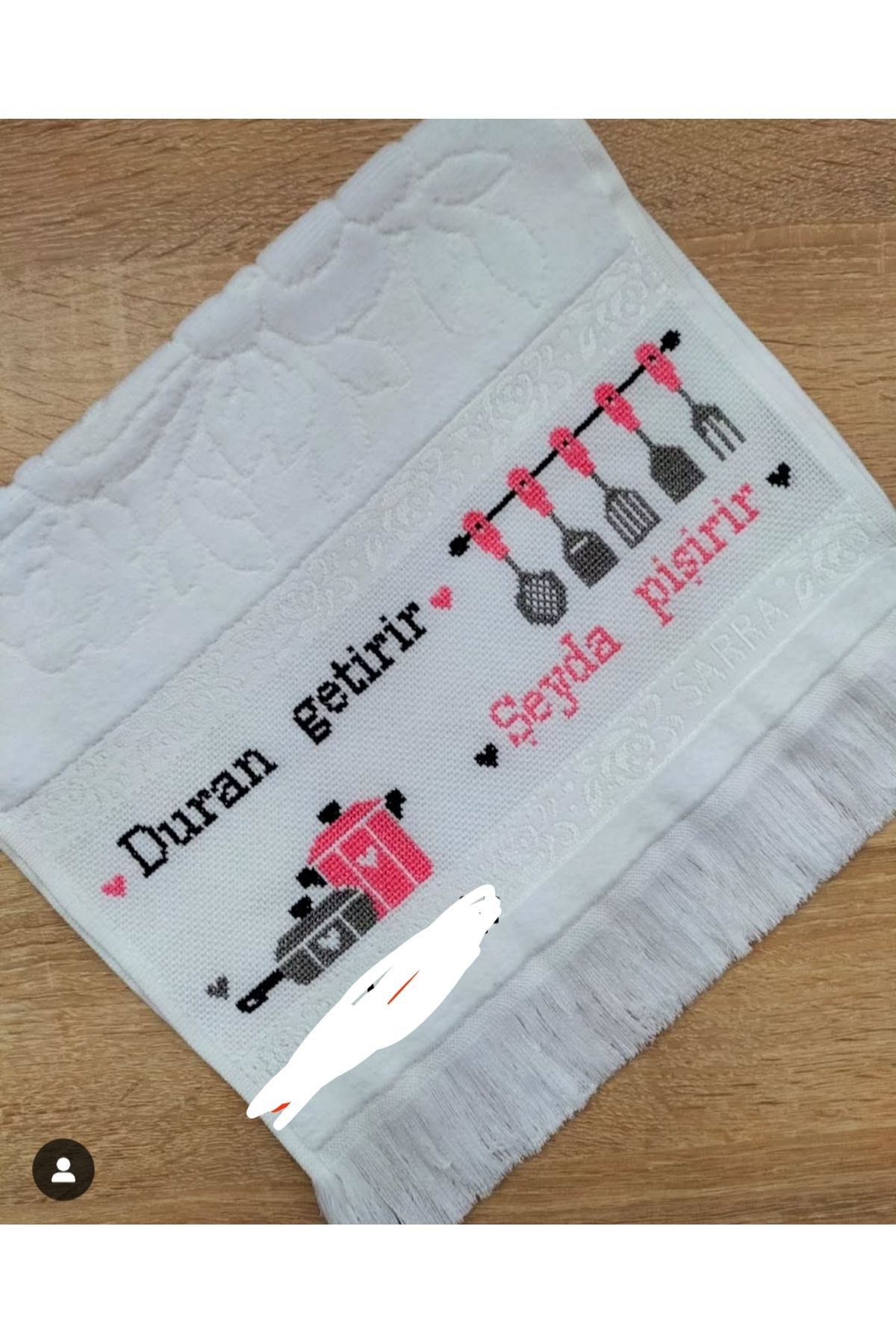 Etamin El İşleme Mutfak Havlusu