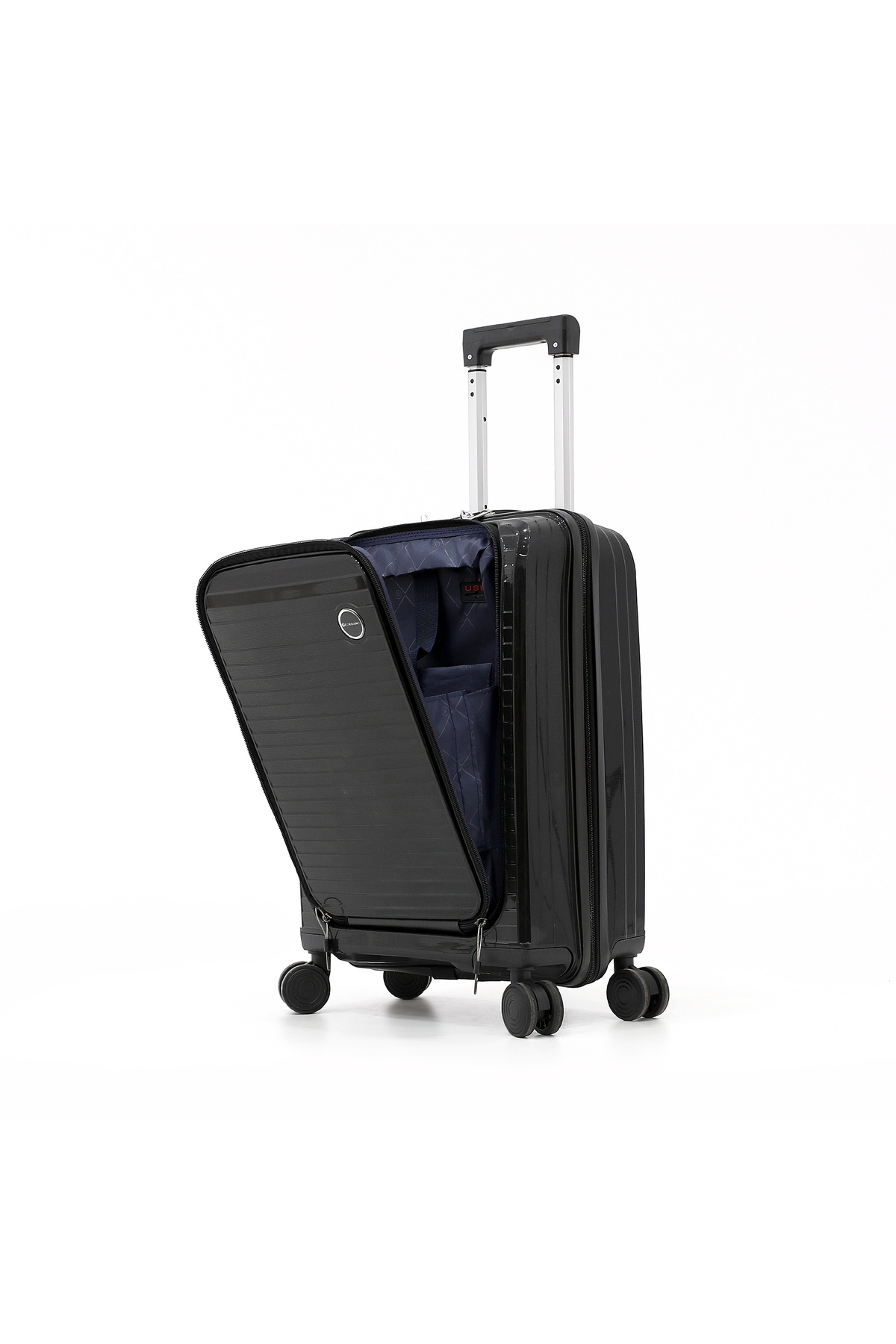 Giordano-Unbreakable Hardshell Pp Luggage Trolley Bag 20 Inch Cabin Size With Double Spinner Wheels, 2