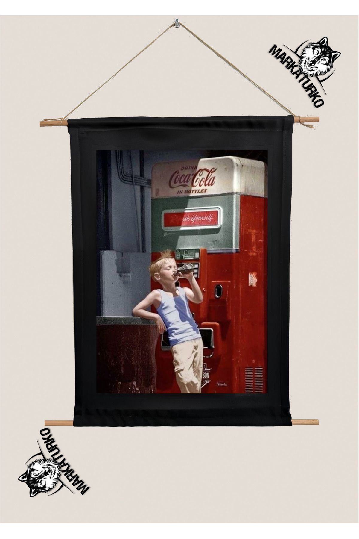 MarkaTurko COCA COLA ÖZEL TASARIM SÜBLİMASYON BASKI TABLO 1976-28