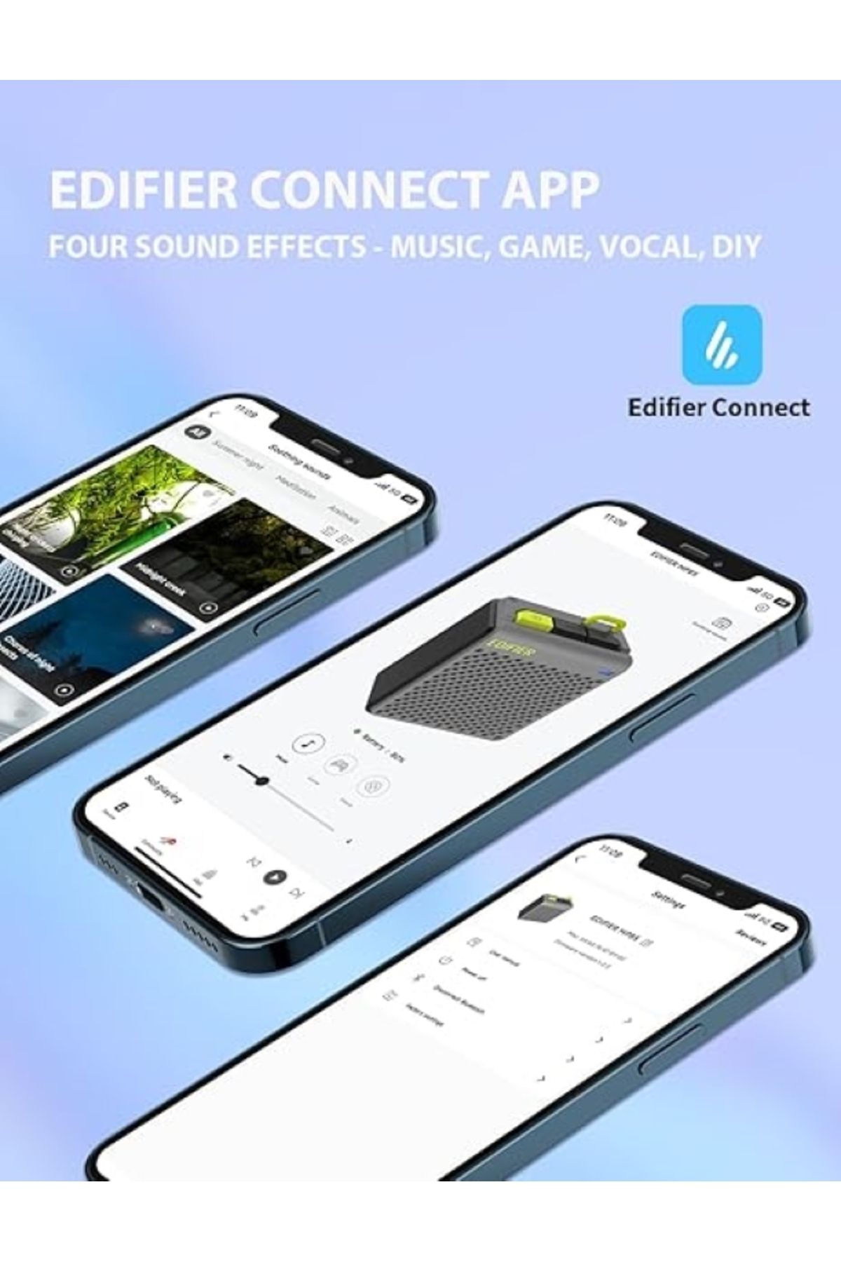 Edifier-MP85 Portable Blutooth Speaker,BT5.3,Black,USB-C,8Hrs Playtime,70 Grams 6