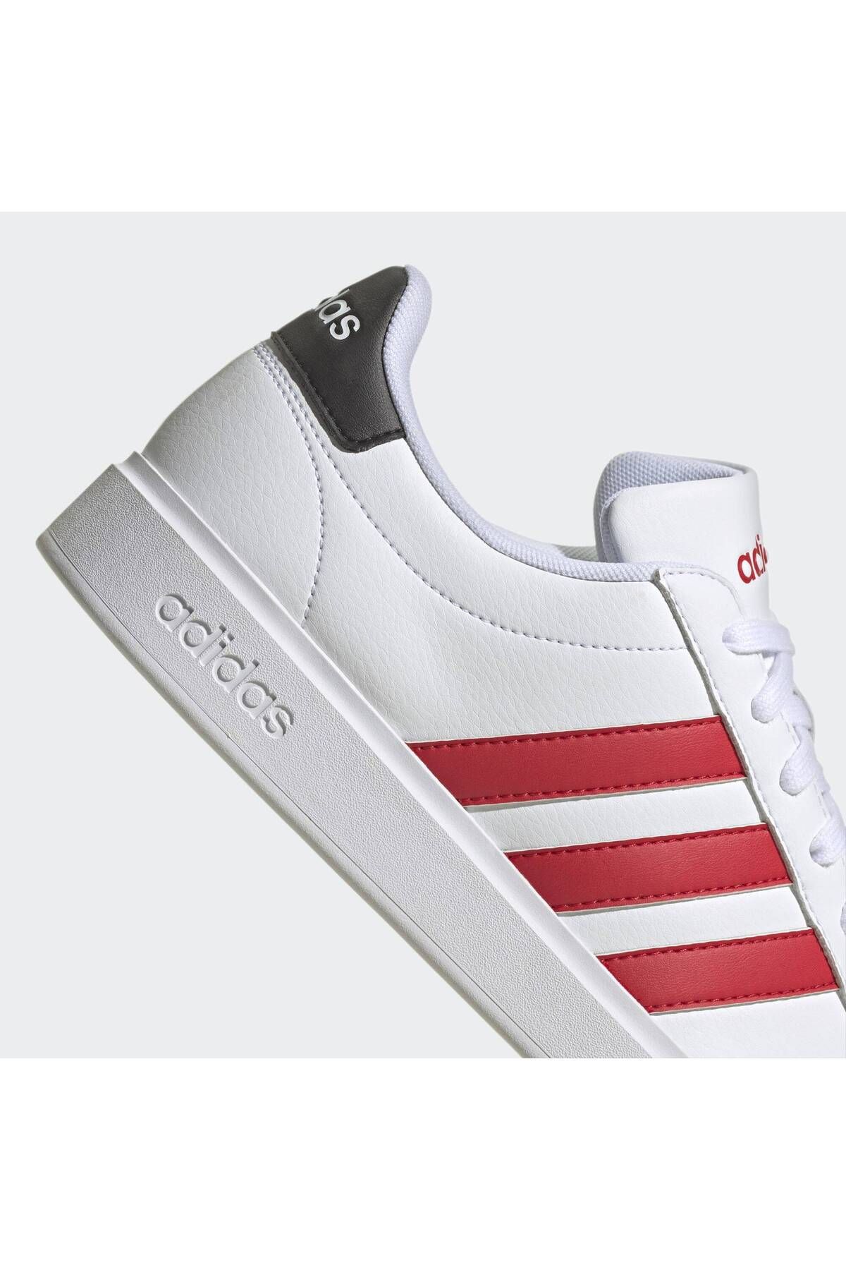 کفش دو و تمرین سفید مردانه زنانه Grand Courtfoam Comfort اورجینال adidas