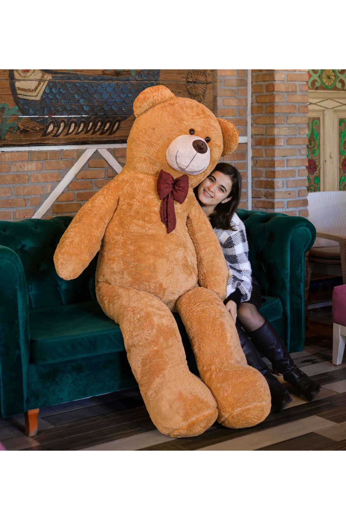 Özgüner Oyuncak Sarılınca Mutlu Eden Hediye: 200 CM Peluş Ayıcık