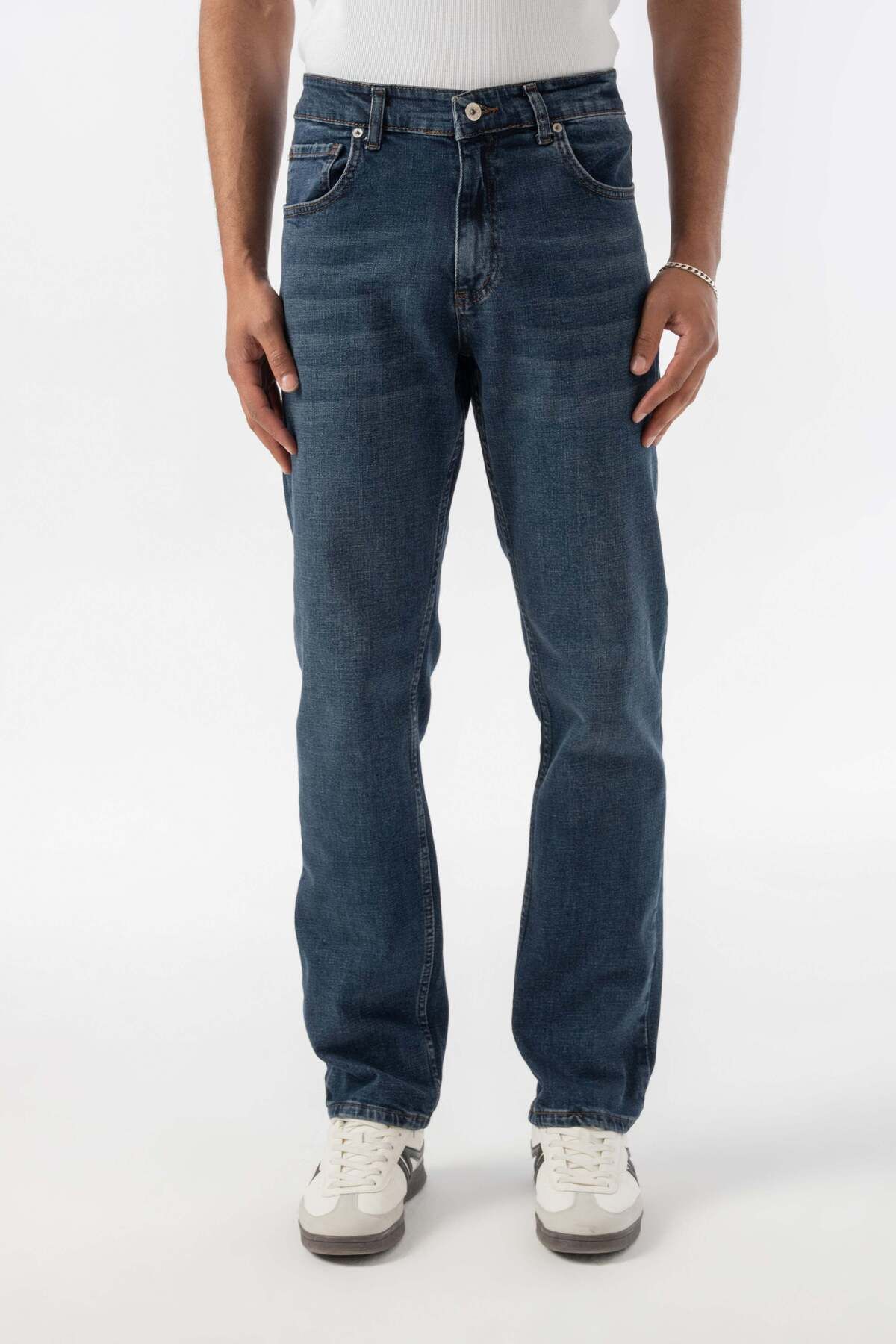 jaceyjace Regular Jean Pantolon -Koyu Mavi
