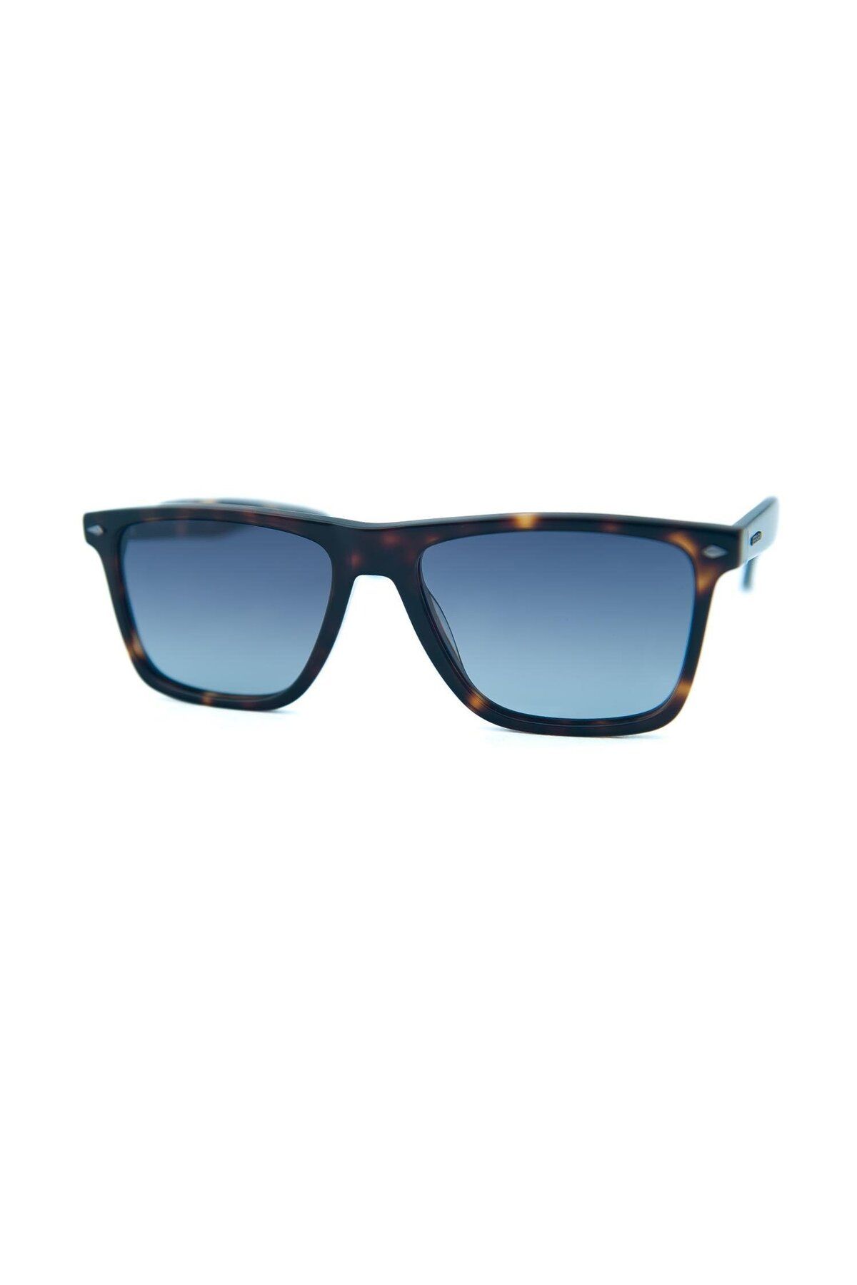 Ferfarini FF 1513 260P 55 Polarize Unisex Kare Kırçıllı Kahverengi Kemik Güneş Gözlüğü